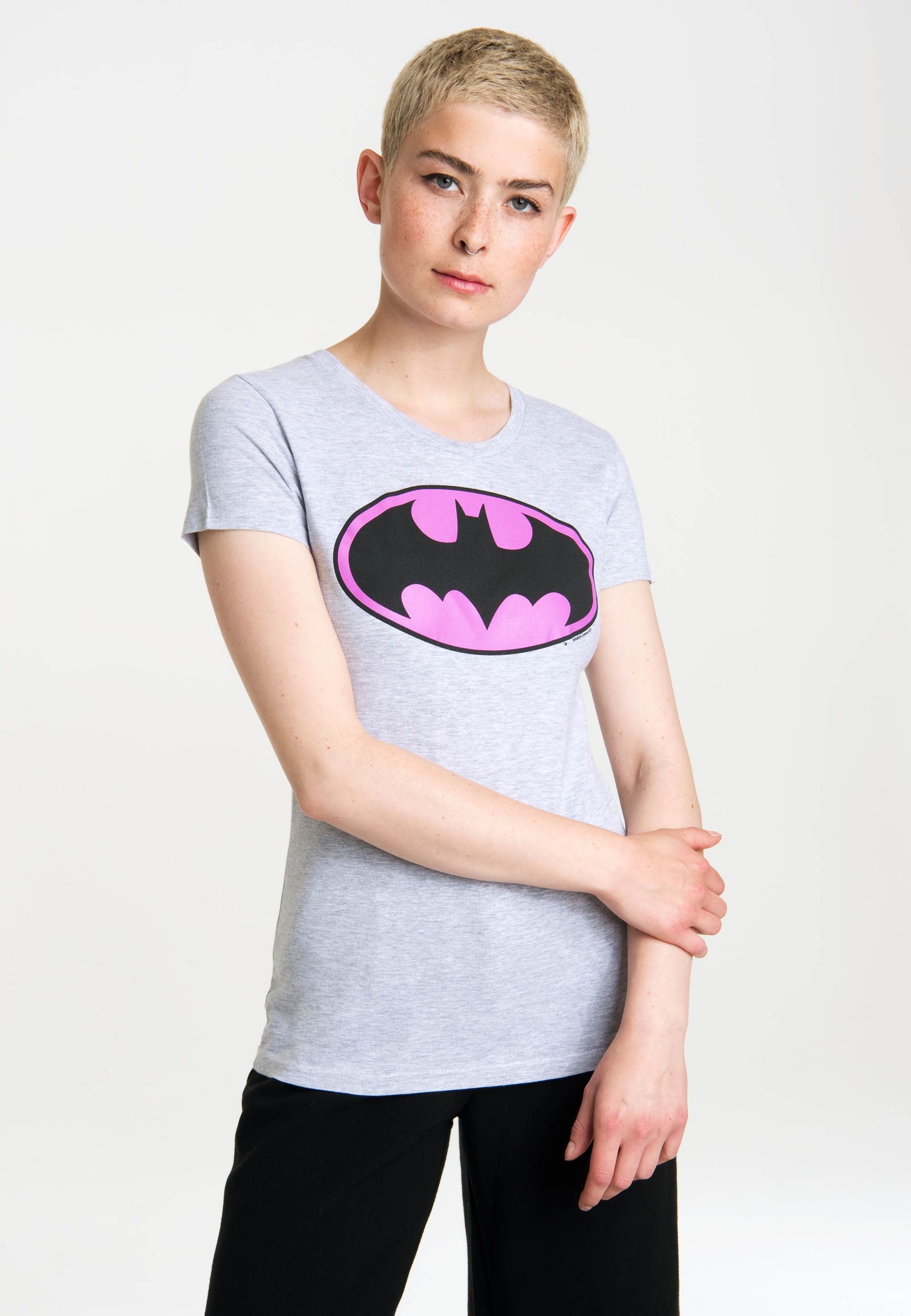 I\'m T-Shirt walking mit Superhelden-Logo | coolem LOGOSHIRT bestellen »Batman«,