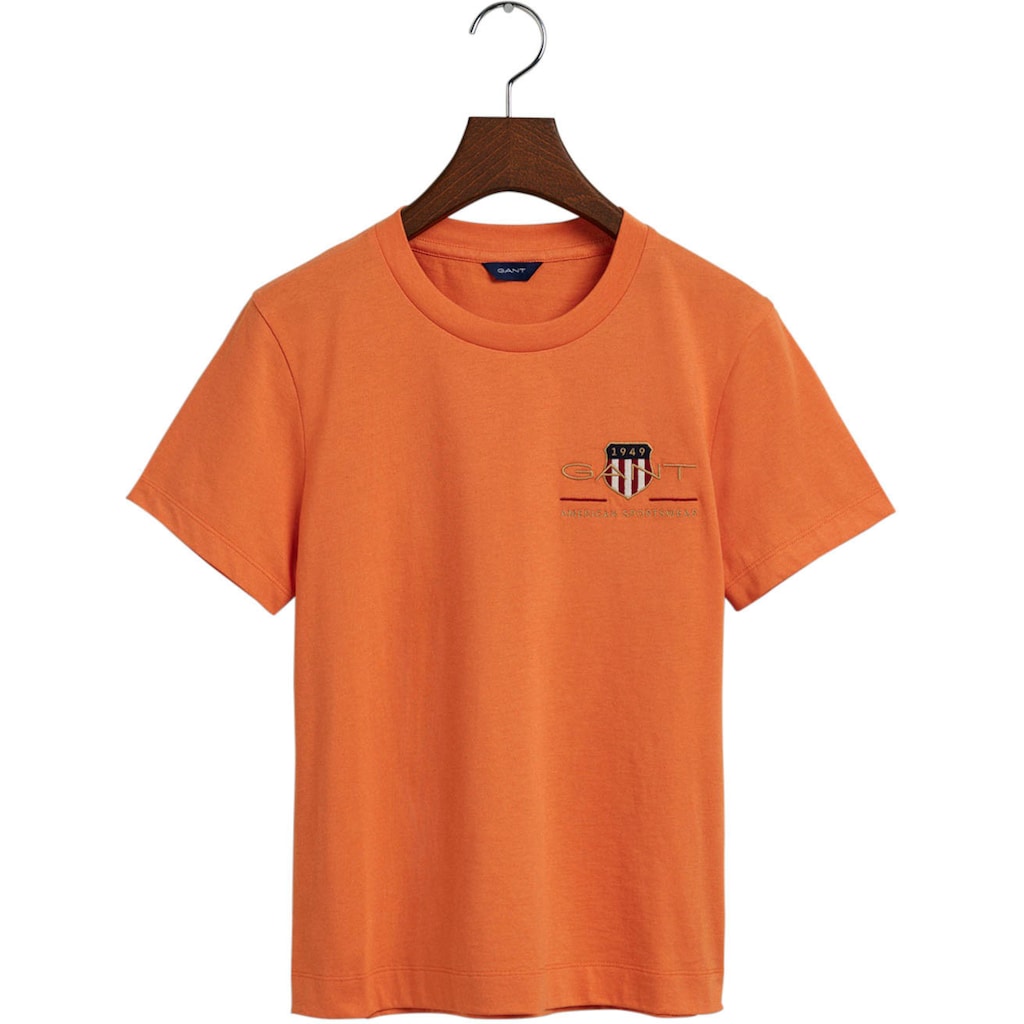 Gant T-Shirt Archive Shield T-Shirt mit GANT-Logostickerei