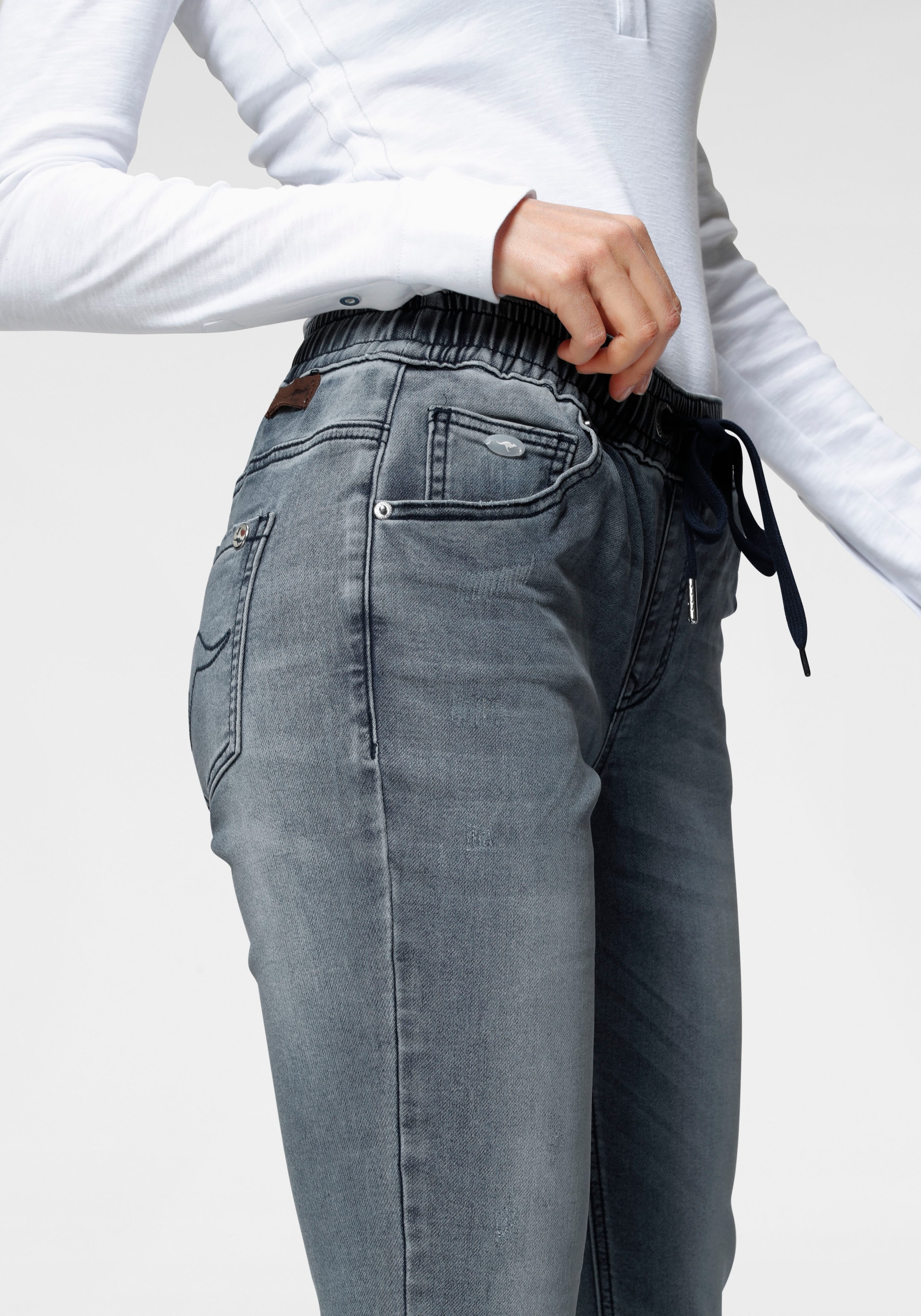 KangaROOS Jogg Pants, in Denim-Optik mit elastischem Bündchen bestellen |  I\'m walking