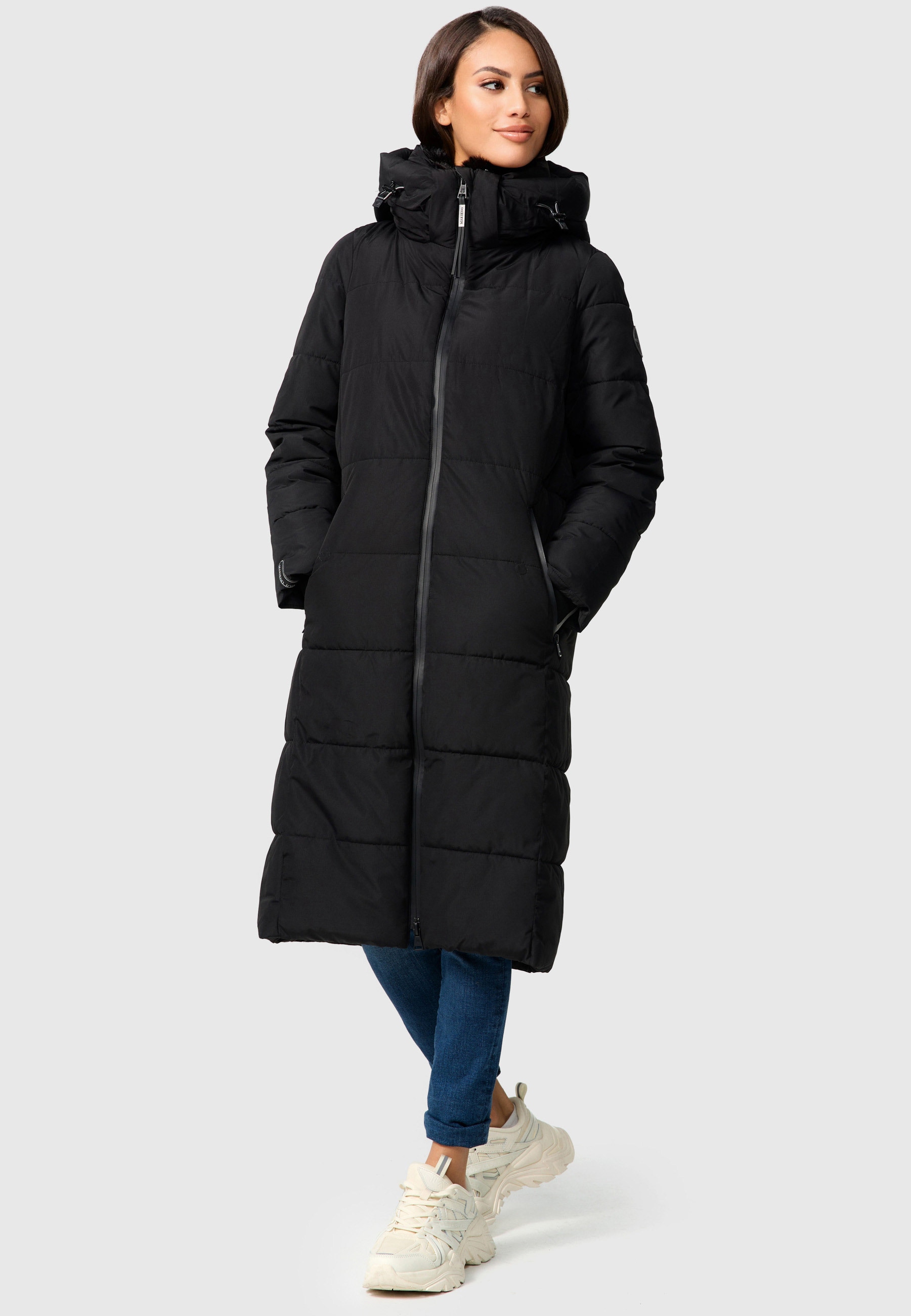 Marikoo Steppjacke »Zuraraa langer Mantel gesteppt Winter walking shoppen I\'m XVI«, 