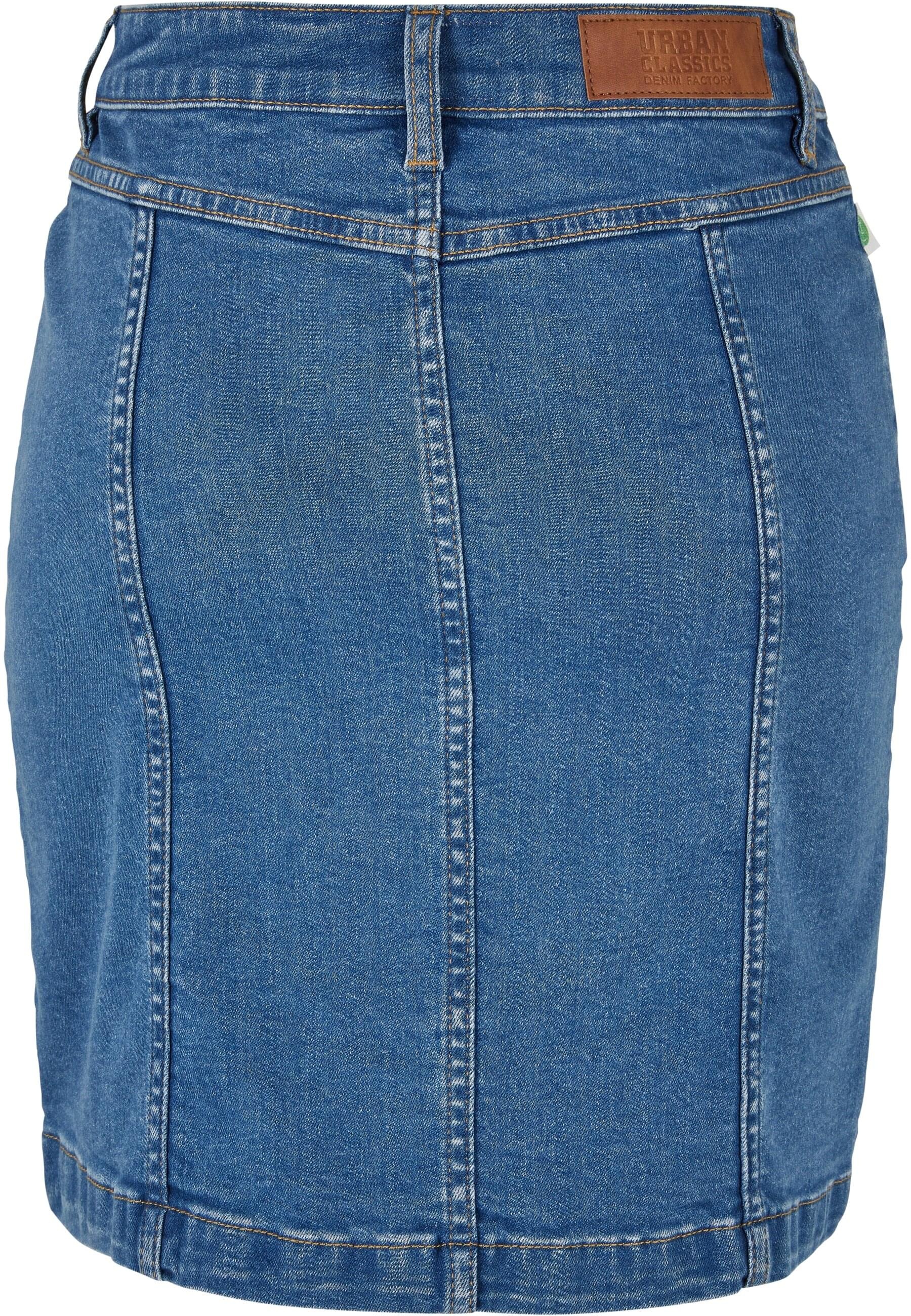URBAN CLASSICS Sommerrock »Damen Ladies Organic Stretch Button Denim  Skirt«, (1 tlg.) | I\'m walking | Röcke