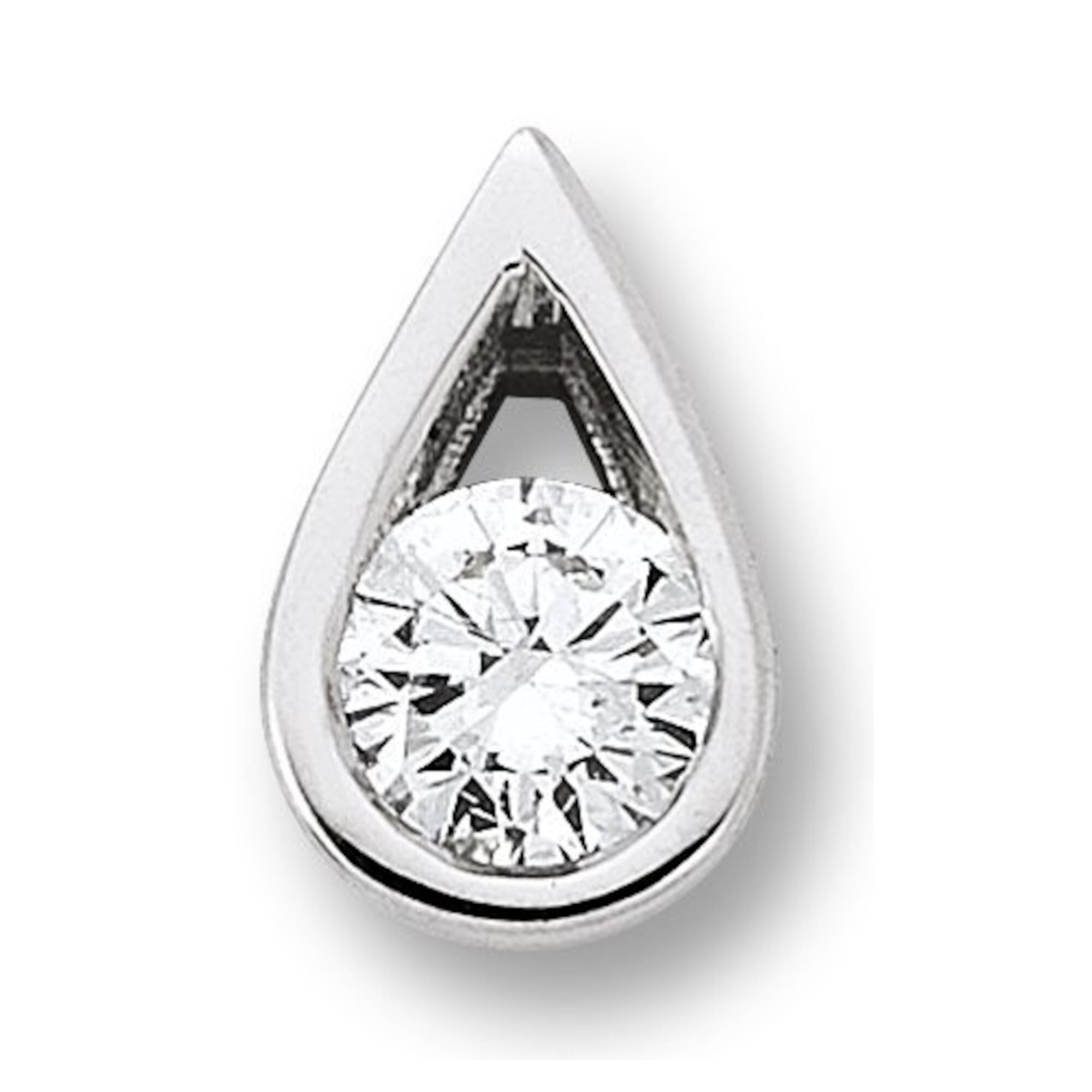 Halskette Brillant online ELEMENT Diamant mit walking Anhänger Damen Schmuckset - 585 | verstellbarer Weißgold«, kaufen aus Anhänger ONE ct mit »0.1 Kette Tropfen I\'m Set