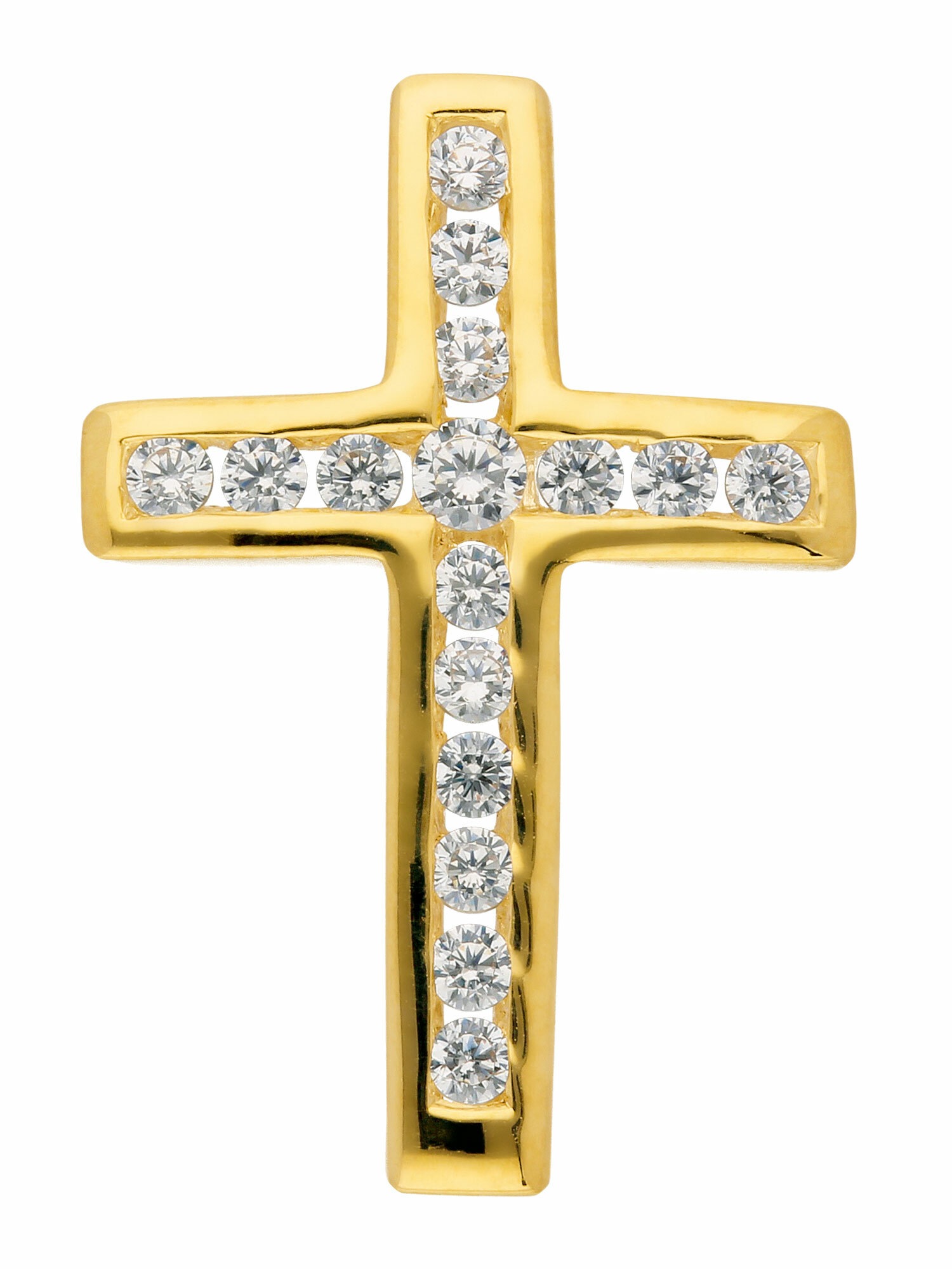 Adelia´s Kettenanhänger »333 Gold Kreuz Anhänger mit Zirkonia«, mit Zirkonia  Goldschmuck für Damen & Herren bestellen | I\'m walking
