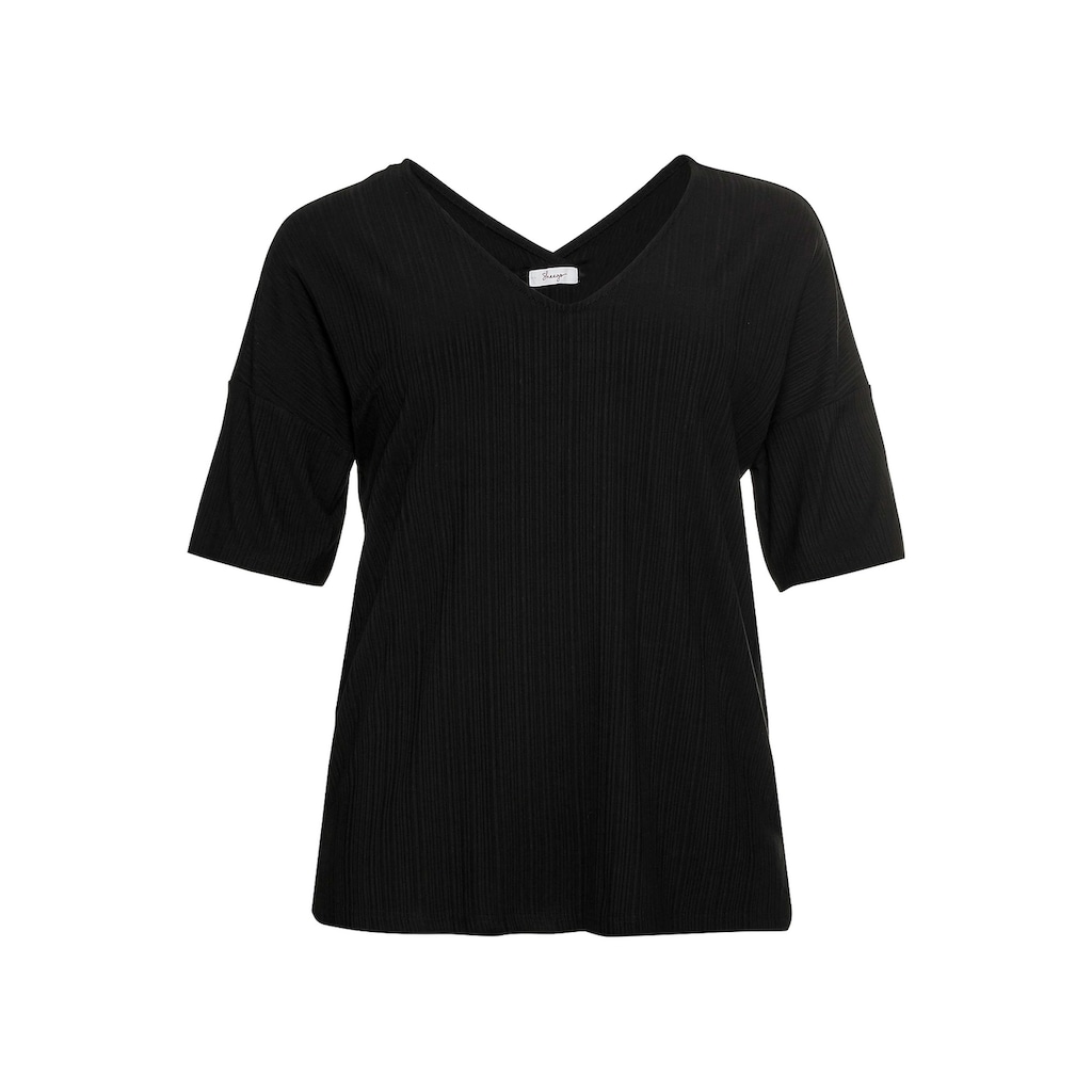 Sheego T-Shirt Große Größen im dezenten Streifenlook