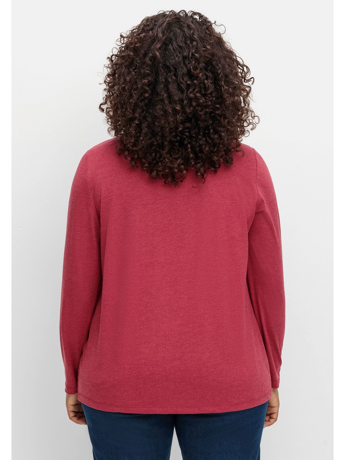 Sheego Langarmshirt »Große Größen«, mit Sternen-Frontdruck online kaufen |  I'm walking