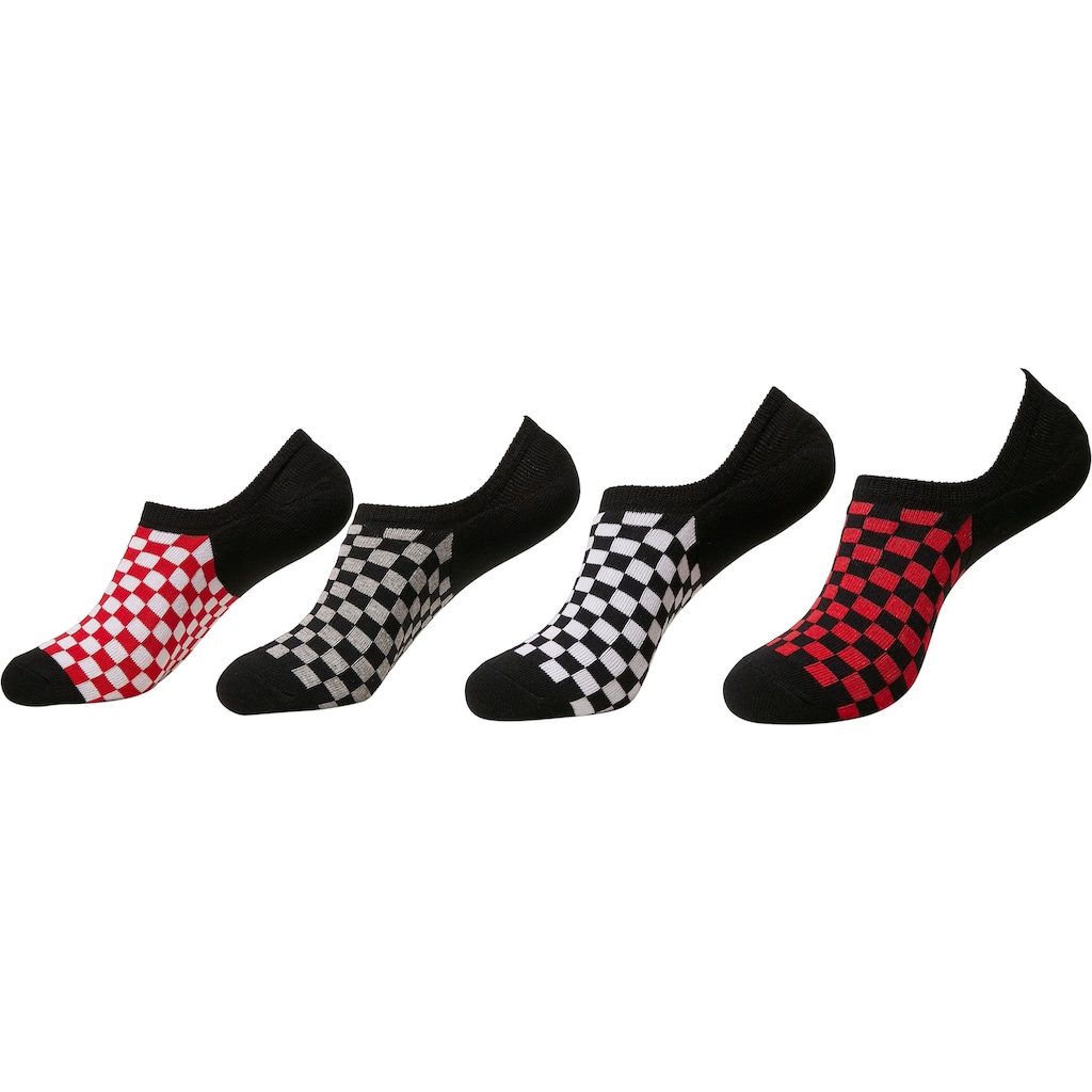 URBAN CLASSICS Freizeitsocken Accessoires Recycled Yarn Check Invisible  Socks 4-Pack (1 Paar)