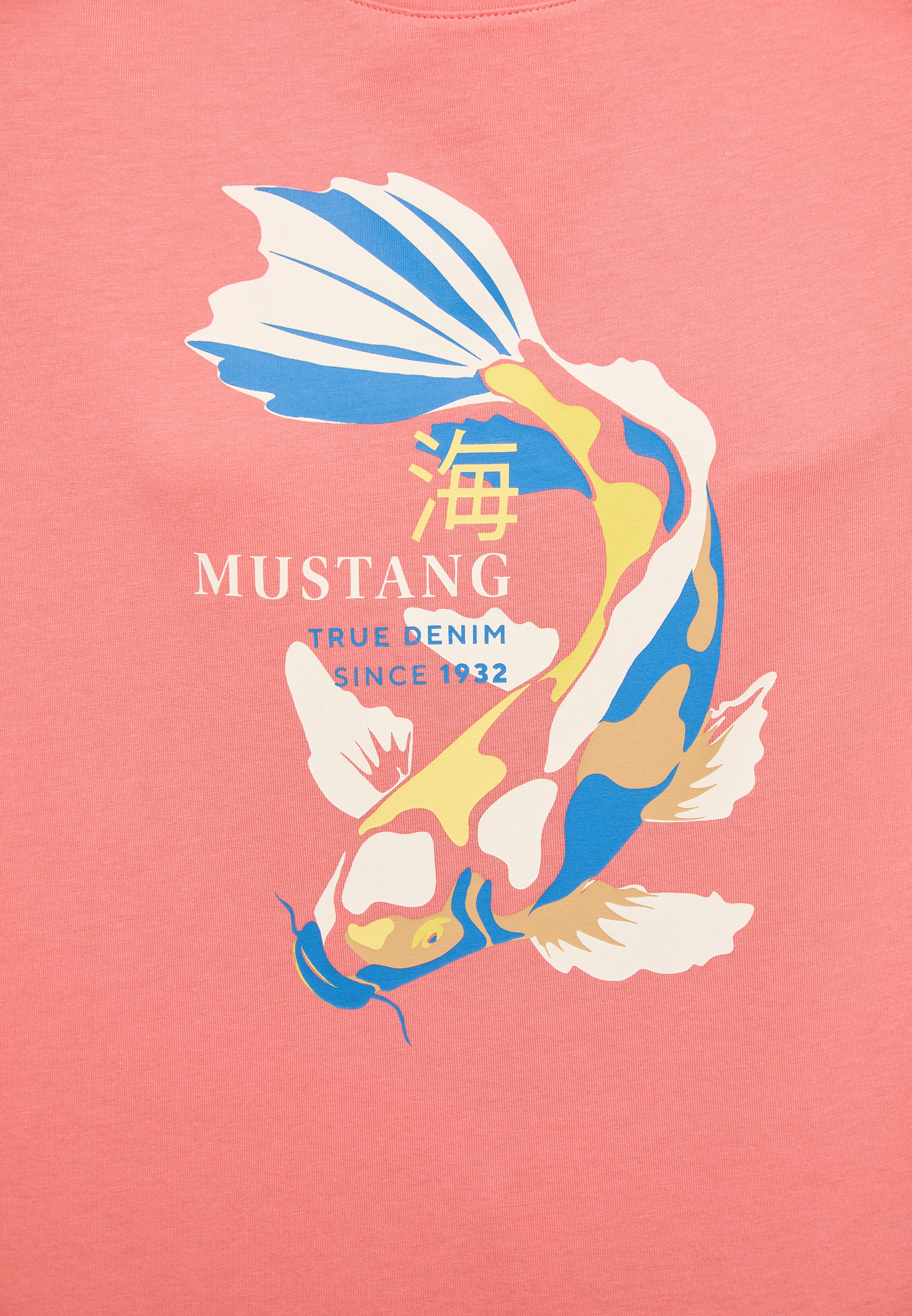 MUSTANG »Mustang bestellen Print-Shirt« Kurzarmshirt
