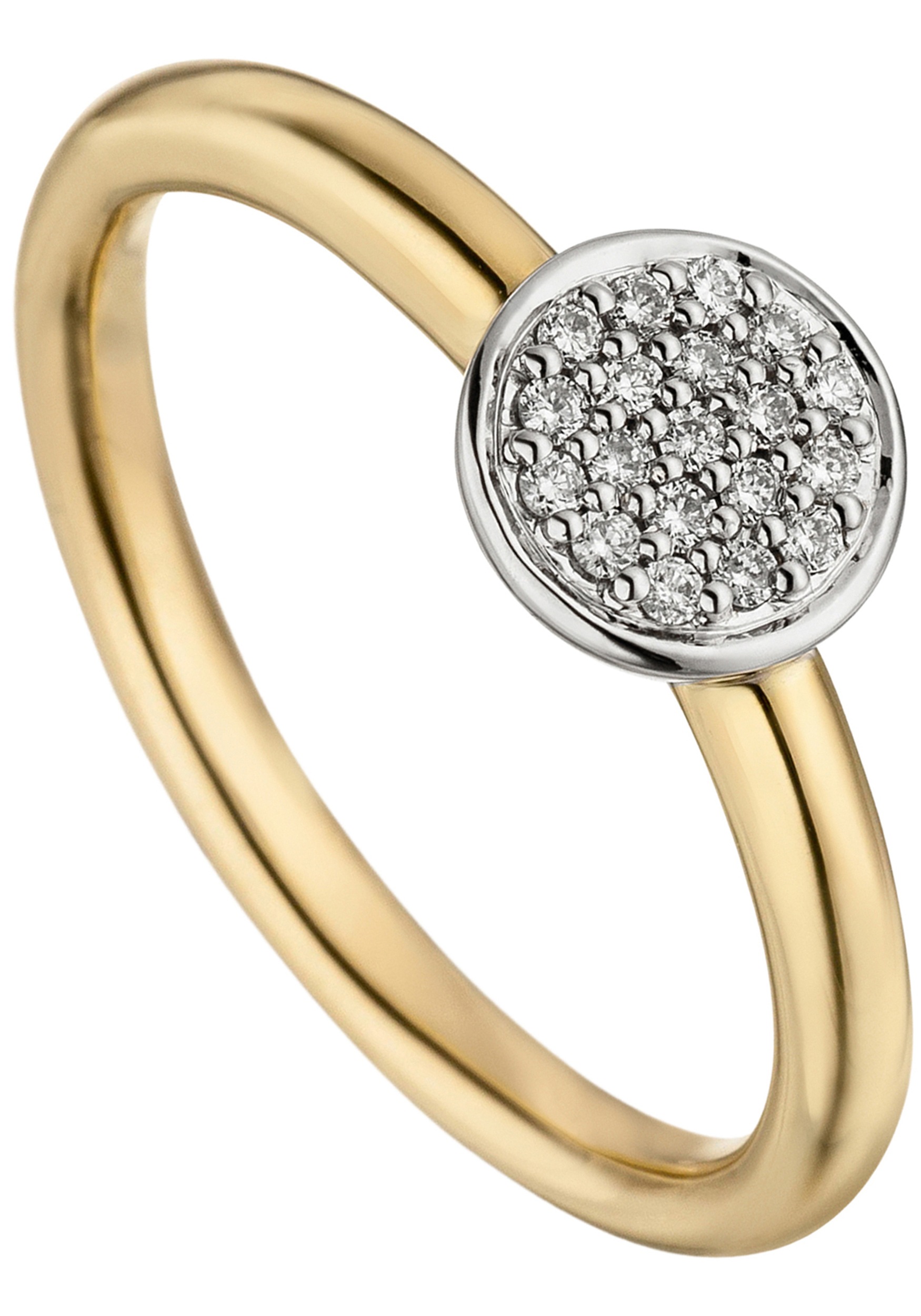 JOBO Diamantring bicolor Diamanten«, mit »Ring 585 bestellen I\'m walking 19 | Gold