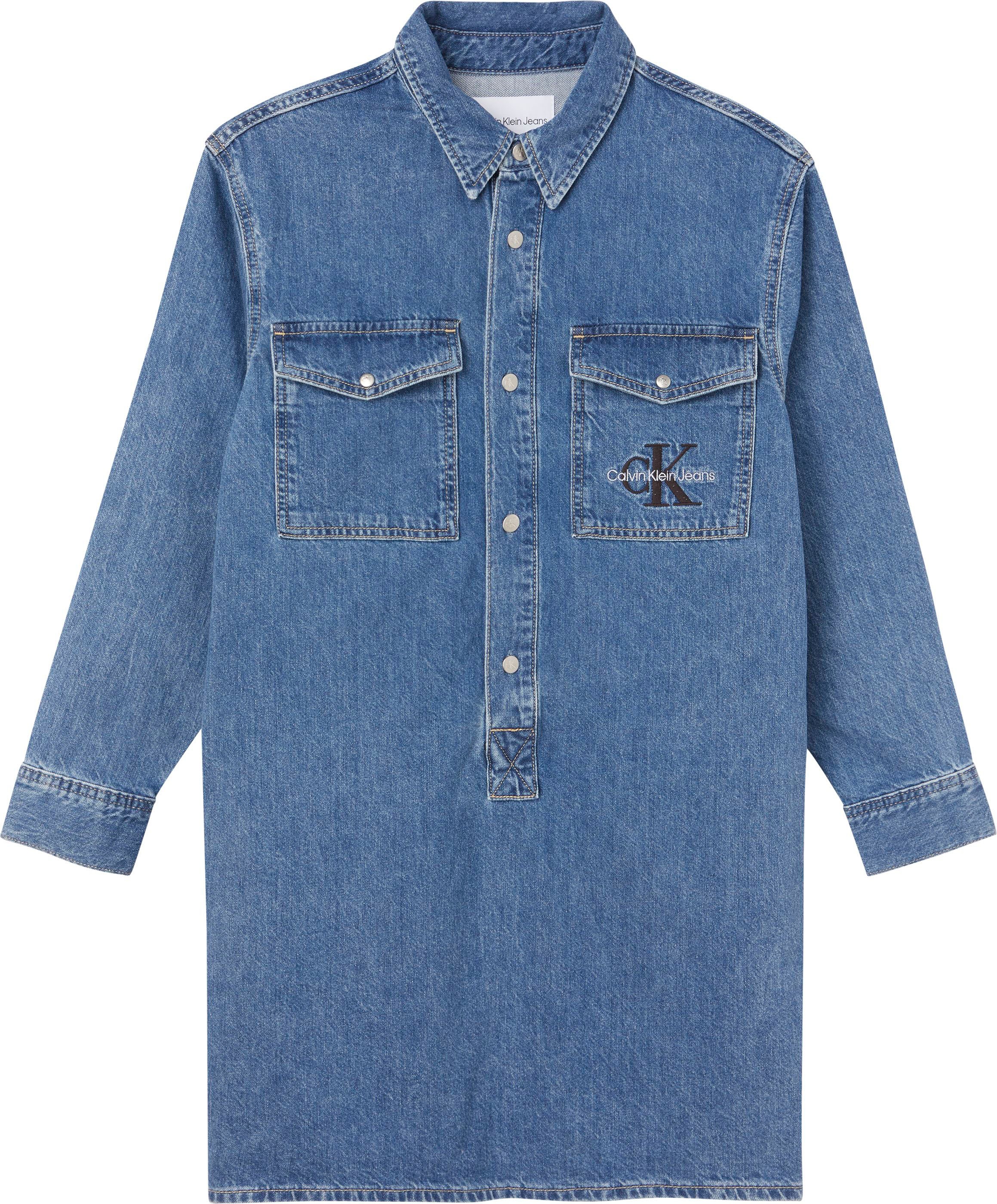 Calvin Klein Jeans Jeanskleid »UTILITY POP-OVER SHIRT DRESS«, mit Brusttaschen kaufen