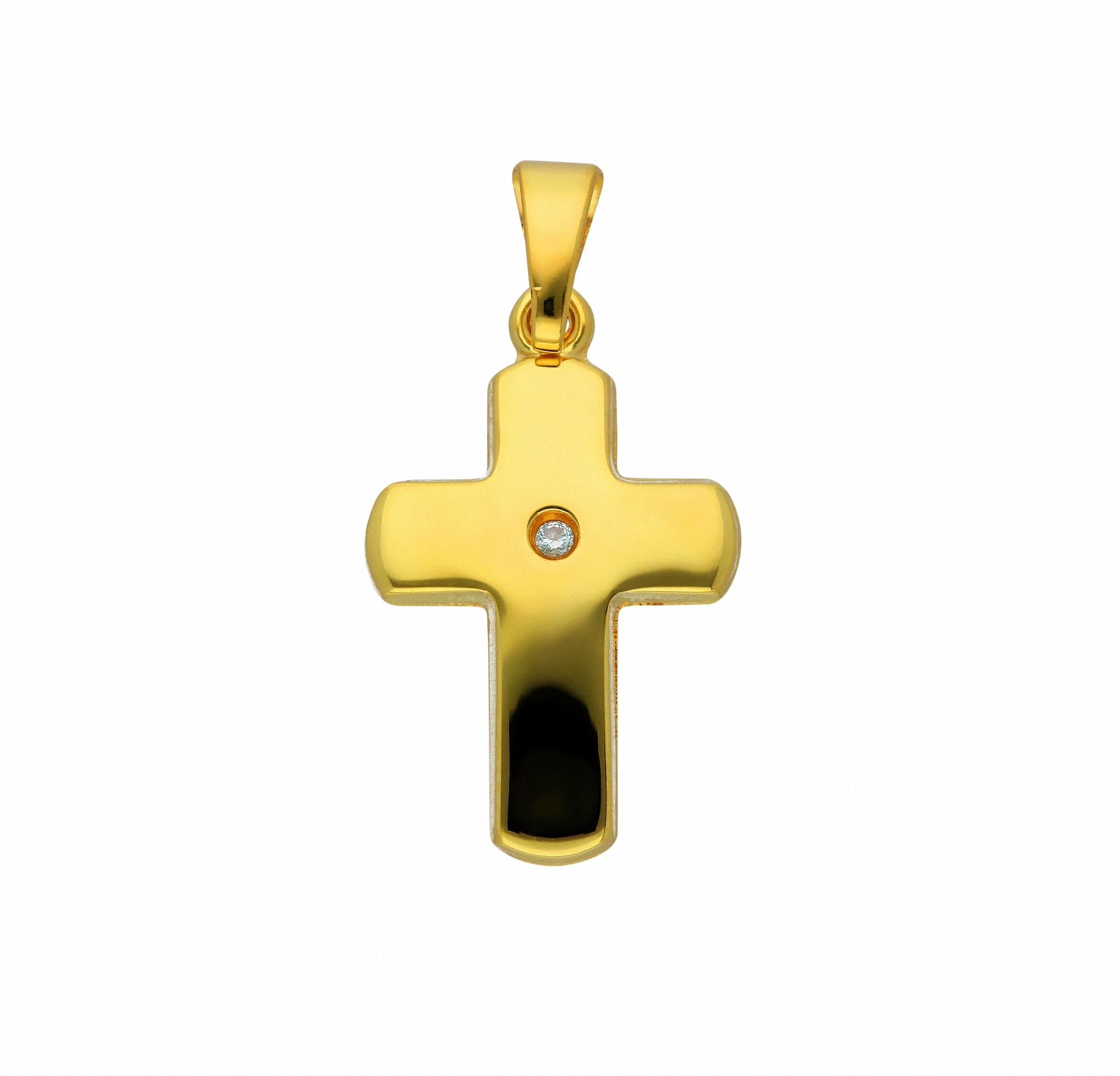 Adelia´s Kette mit Anhänger »585 Gold Kreuz Anhänger mit Diamant«,  Schmuckset - Set mit Halskette im Onlineshop | I\'m walking