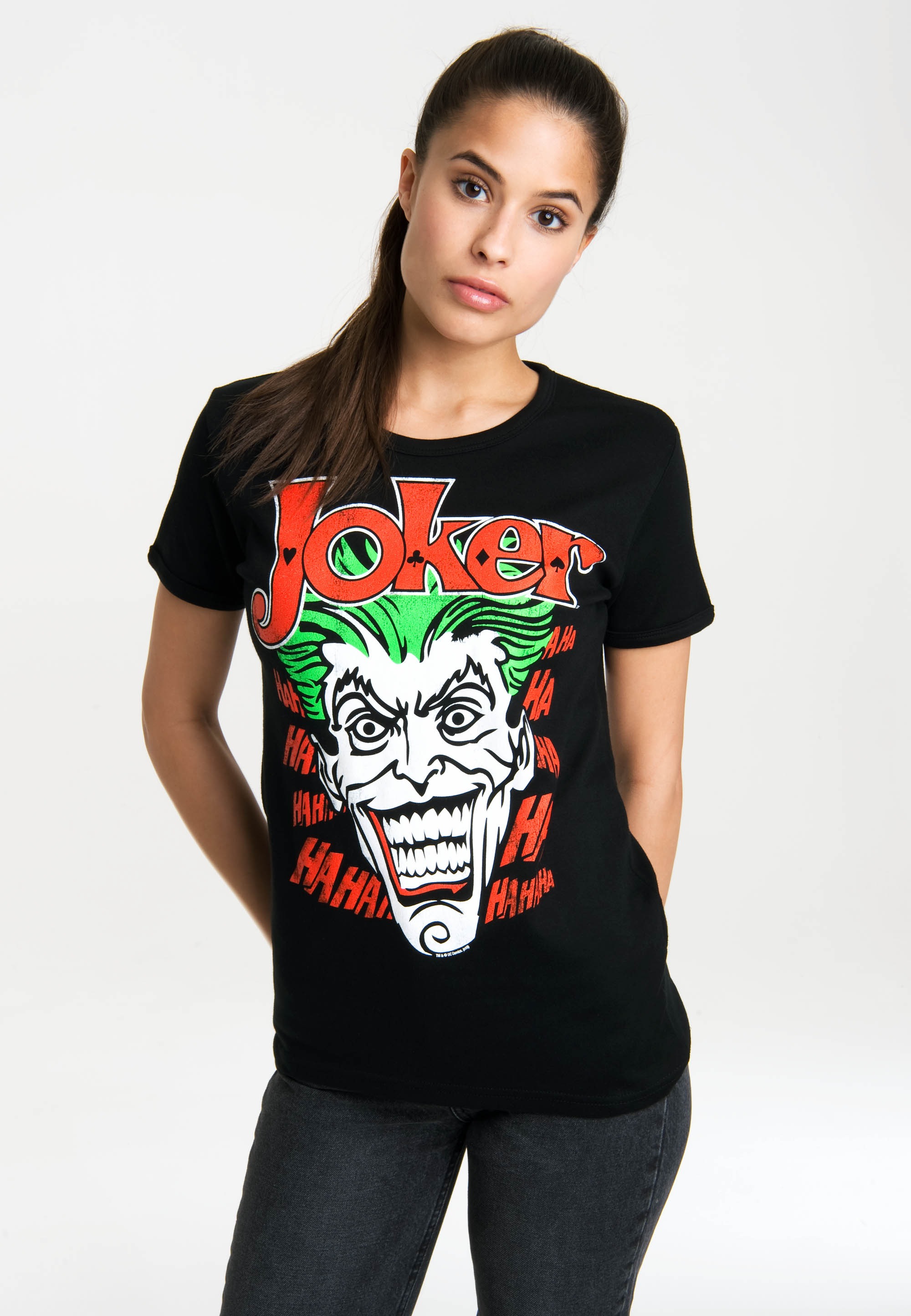 LOGOSHIRT T-Shirt »The Joker«, mit lizenzierten Originaldesign bestellen |  I'm walking
