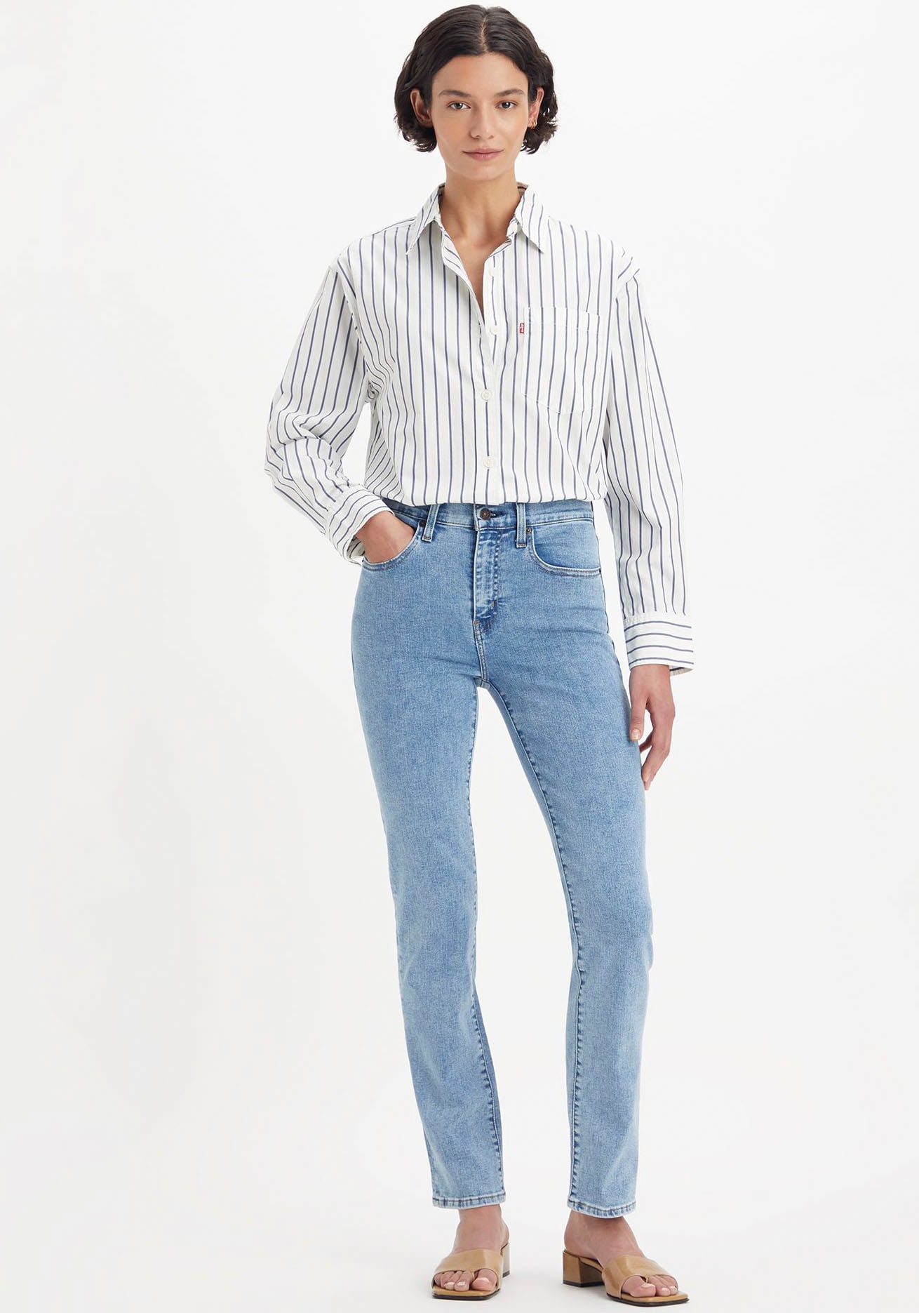 Straight-Jeans Levi\'s® High »724 shoppen Straight« Rise