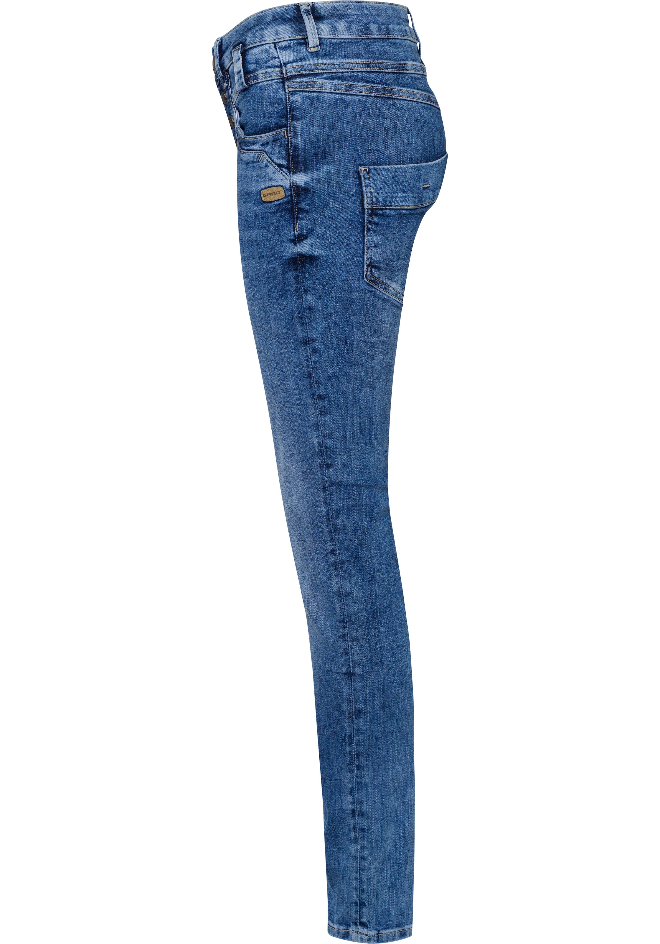 GANG Slim-fit-Jeans »94CARLI«, mit offener Knopfleiste online