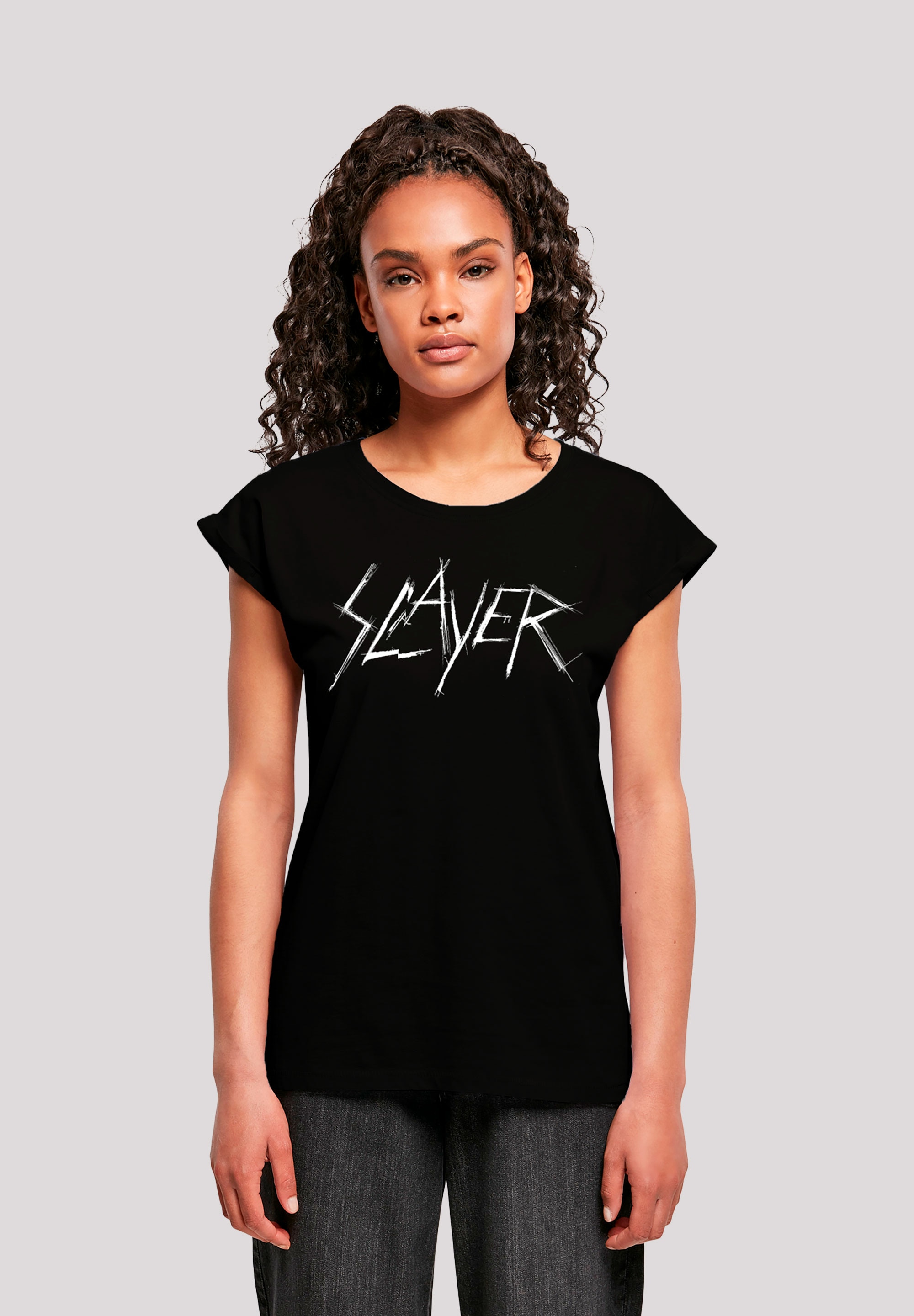 F4NT4STIC T-Shirt »Slayer walking bestellen | Scratchy Logo«, I\'m Print