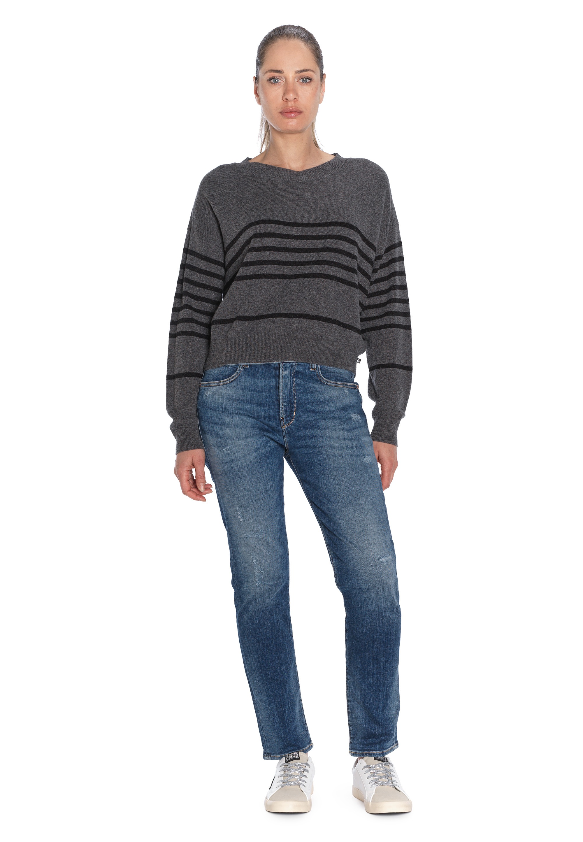 Le Temps Des Cerises Strickpullover »TOM«, mit modischem Streifenmuster kaufen