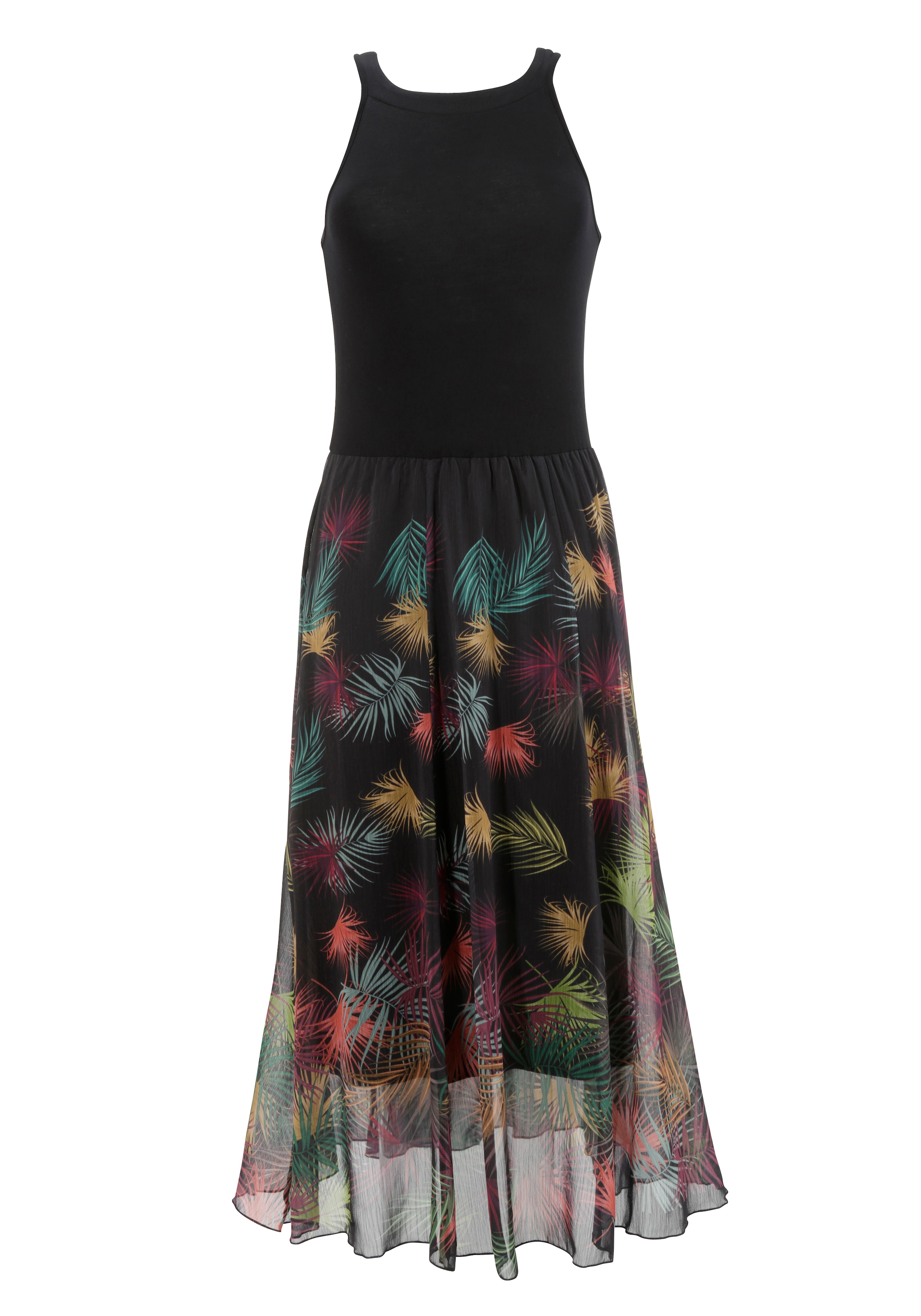 Aniston SELECTED Sommerkleid, bestellen Blätterdruck mit buntem