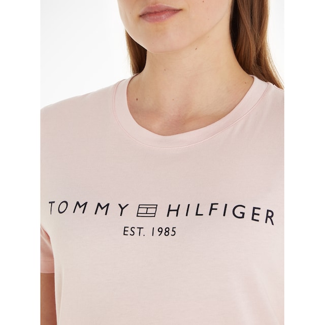 Markenlabel »REG der Hilfiger online mit auf T-Shirt Brust Tommy LOGO CORP C-NK SS«,