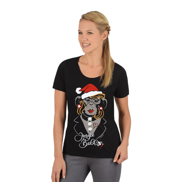 Trigema T-Shirt »TRIGEMA T-Shirt mit Weihnachts-Motiv« online