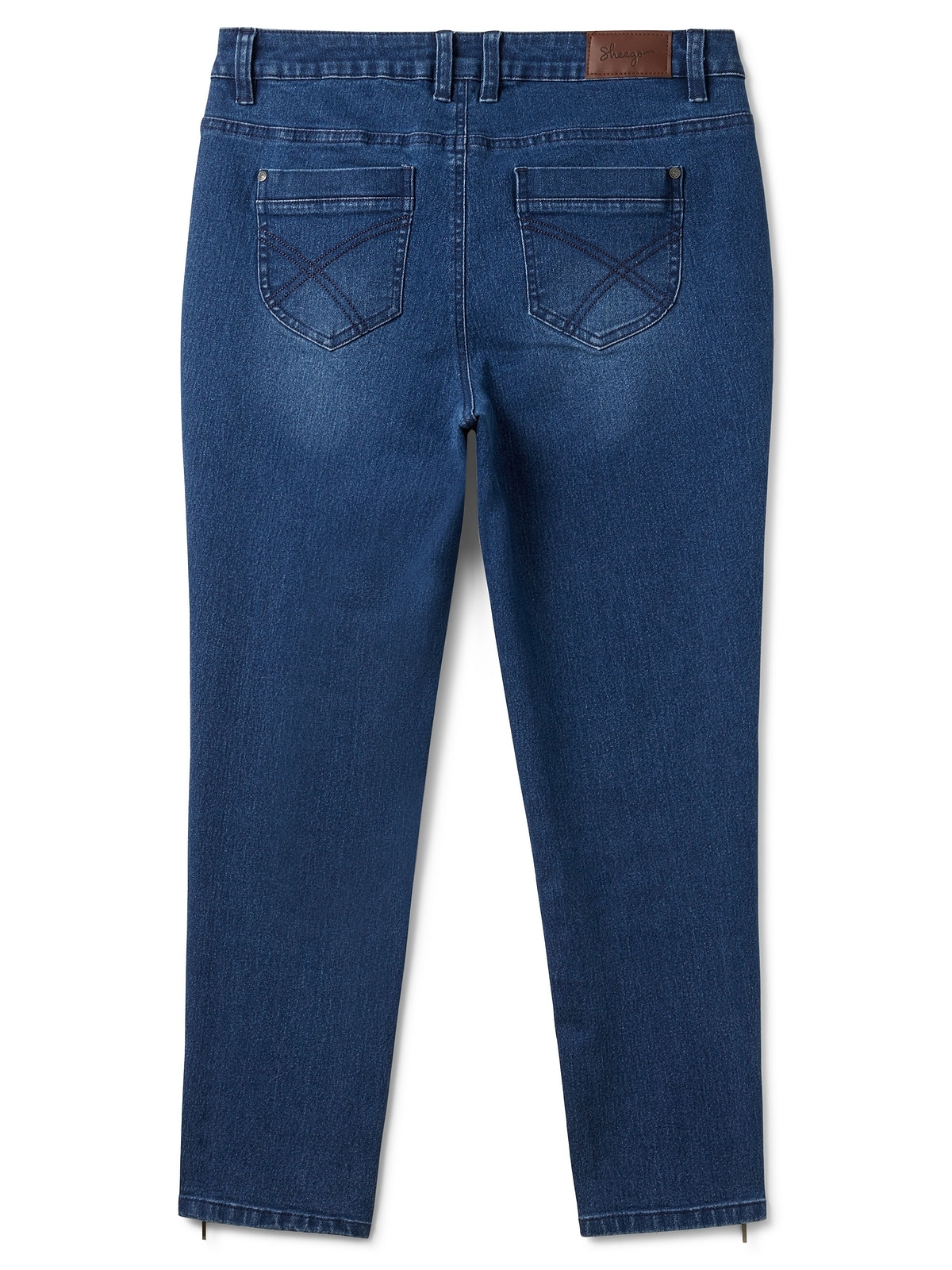 Sheego Stretch-Jeans »Große Größen«, Zippern mit am online Saumabschluss