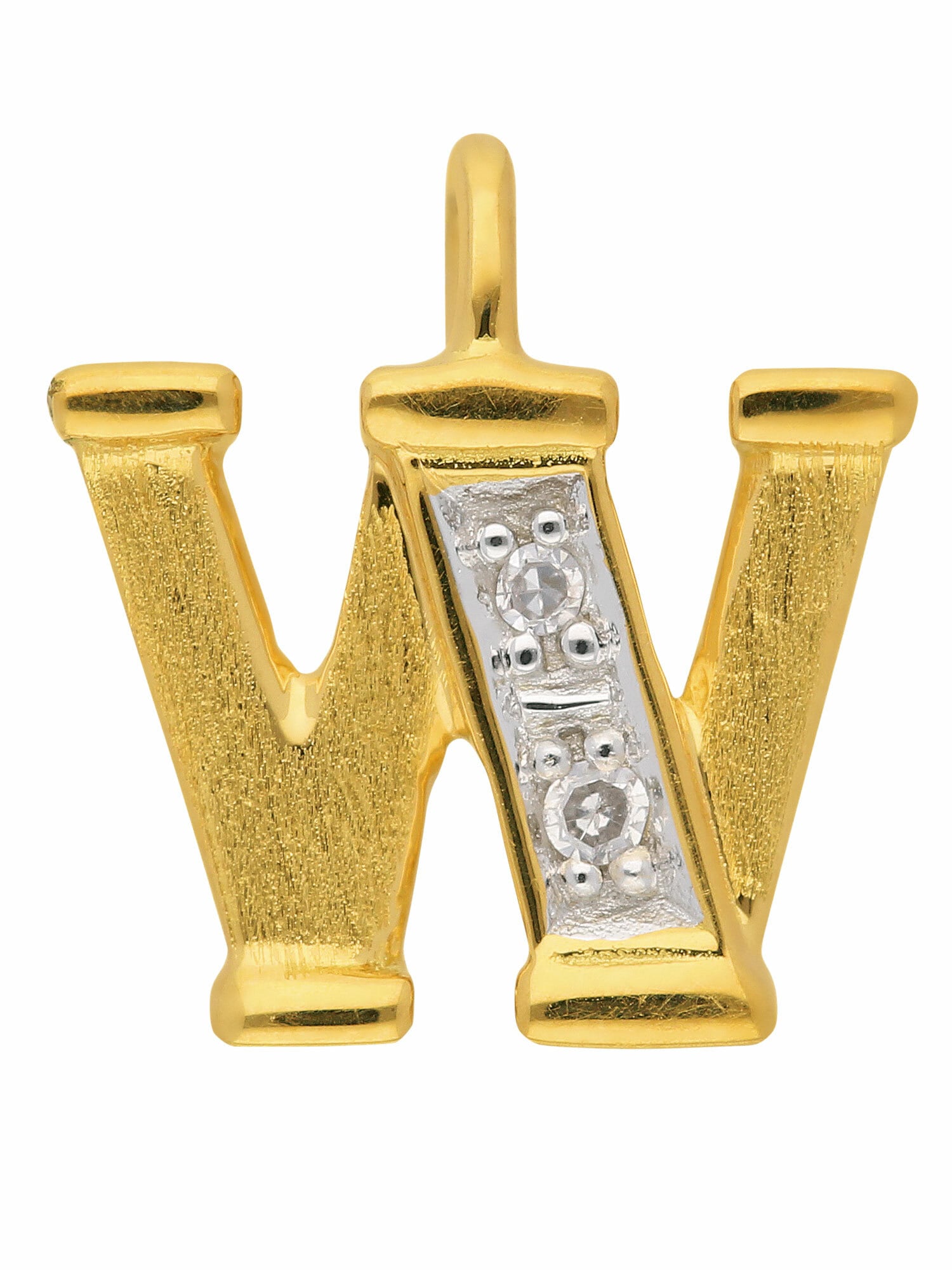 Damen & Goldschmuck Onlineshop Buchstabenanhänger mit für mit im I\'m | walking Herren Adelia´s »585 Buchstabenanhänger Diamant Diamant«, Gold