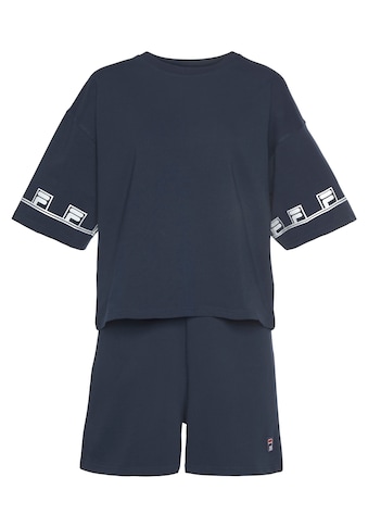 Fila Schlafanzug, (Set, 2 tlg.), mit Markenlogo Details in Kontrastfarben kaufen