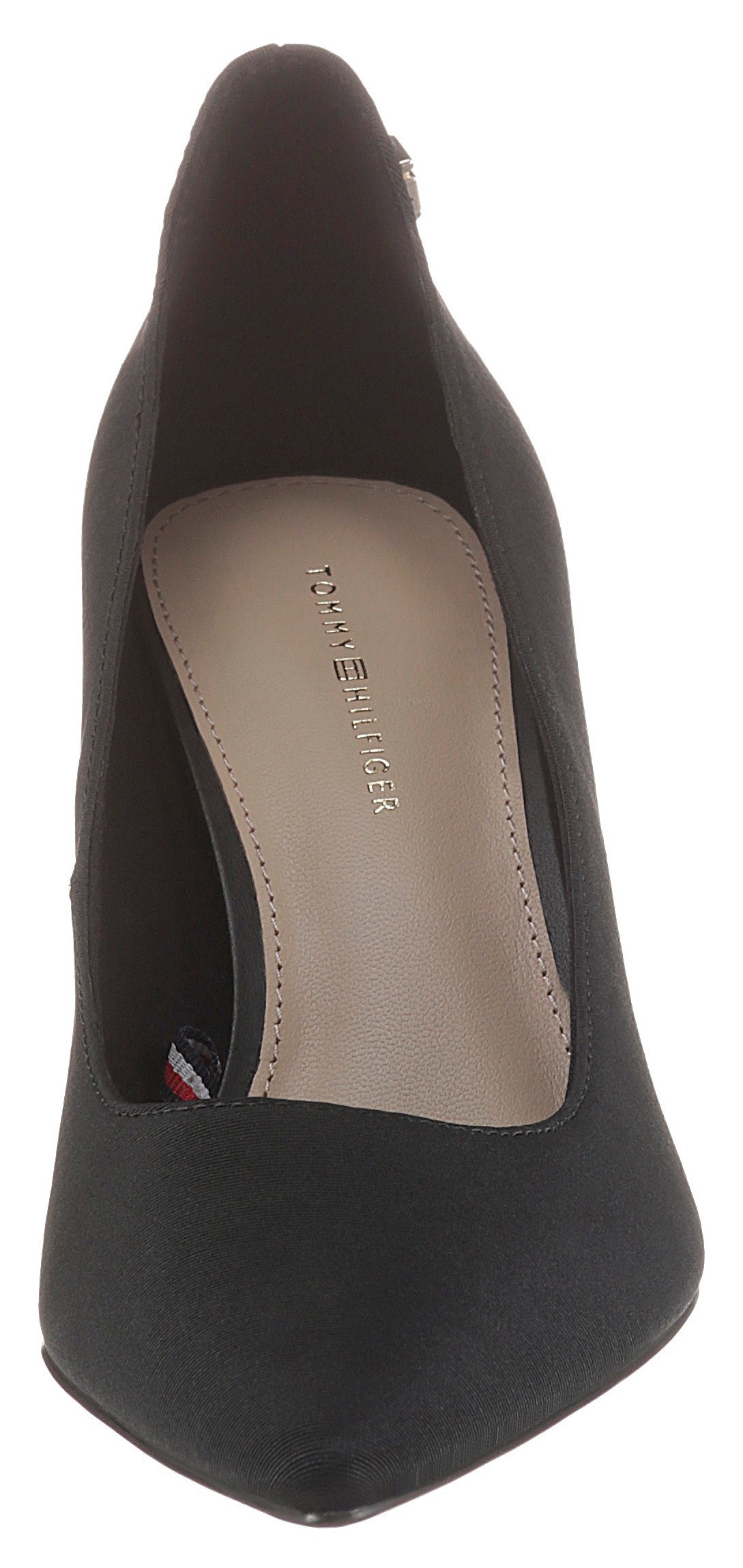 Tommy Hilfiger Pumps »ESSENTIAL TEXTILE MID HEEL PUMP«, in spitz