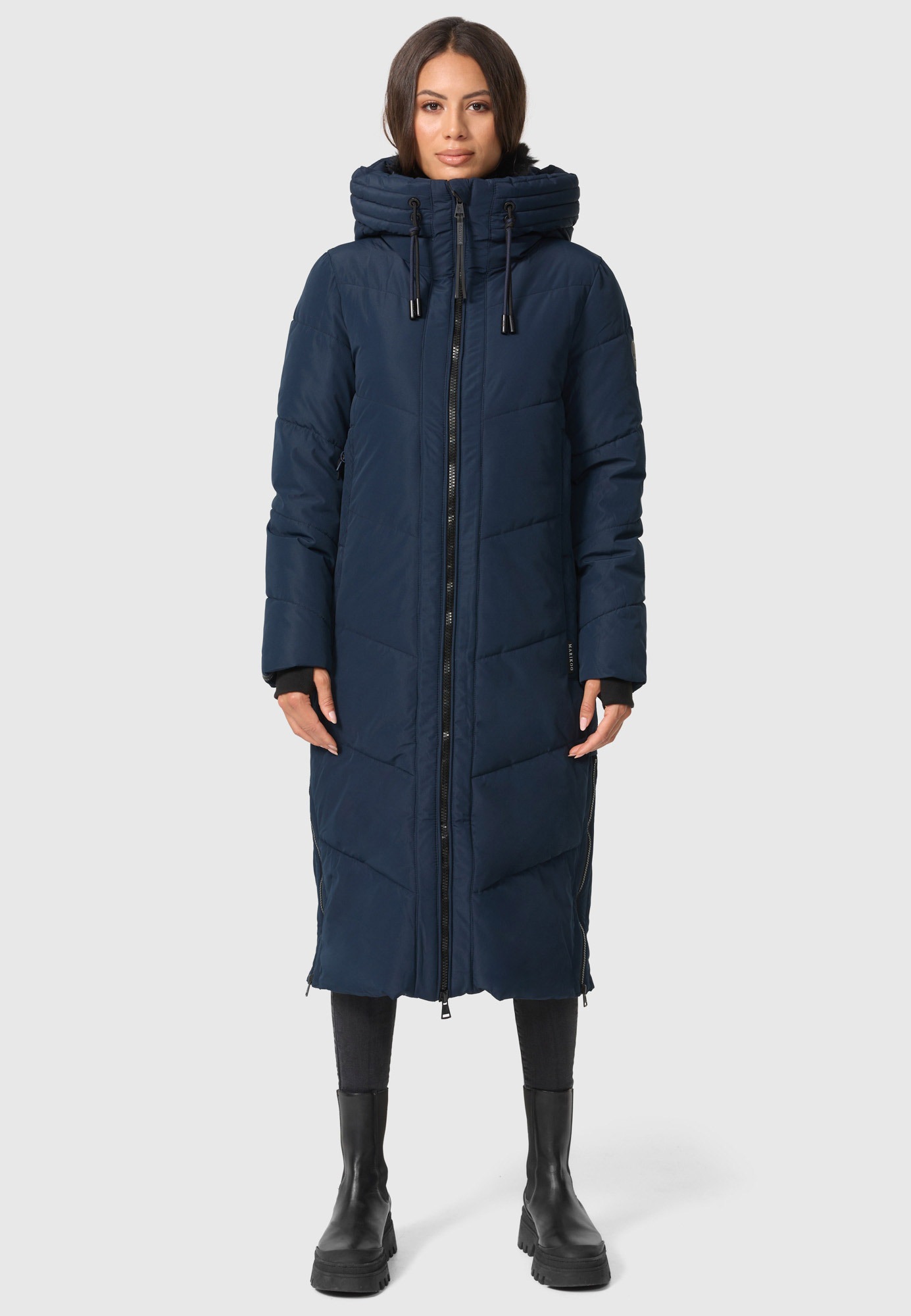 Marikoo Winterjacke »Nadaree mit Stepp online XVI«, kaufen großer Mantel walking I\'m Kapuze 