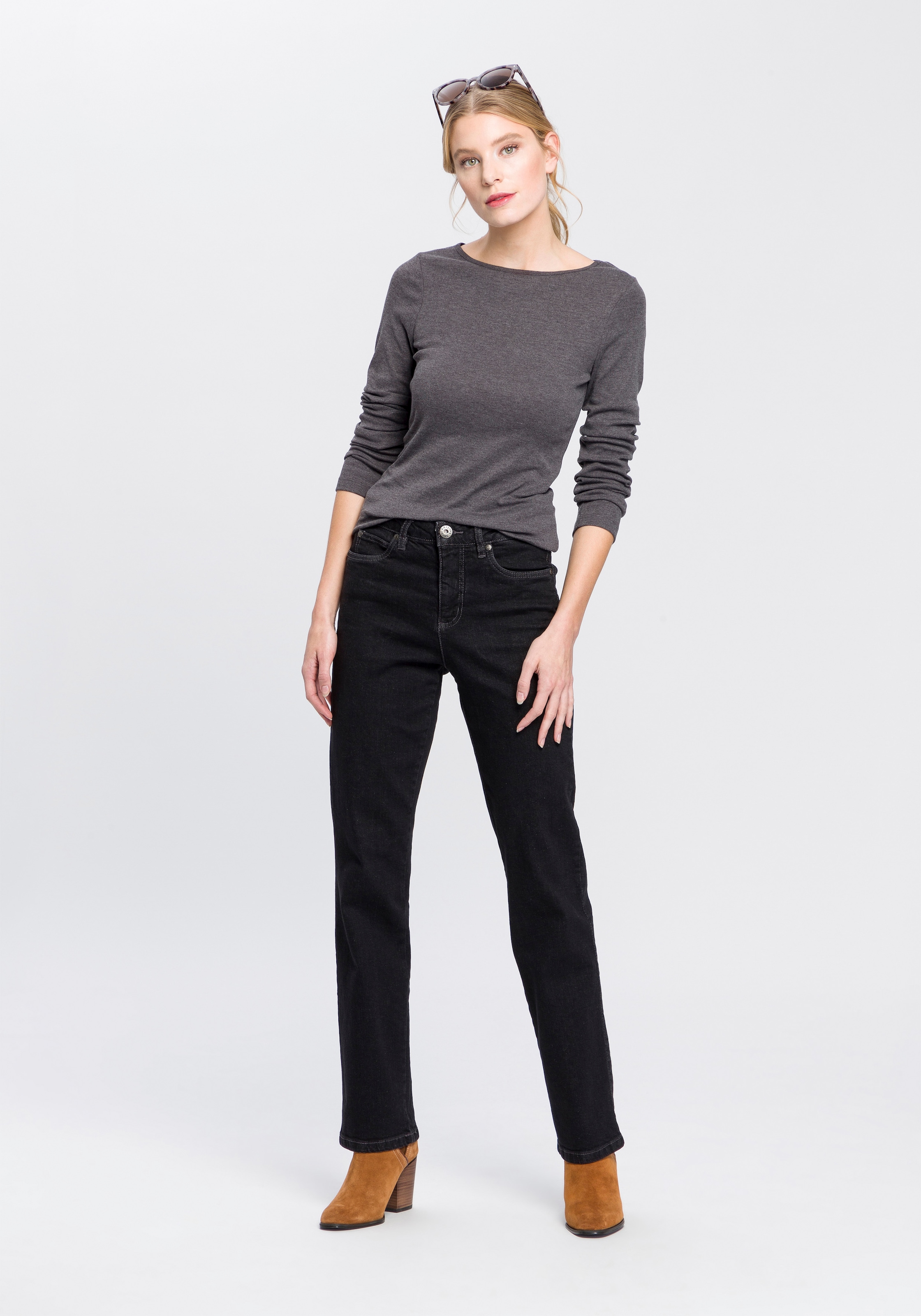 Arizona Gerade Jeans »Comfort-Fit«, High Waist online | I\'m walking