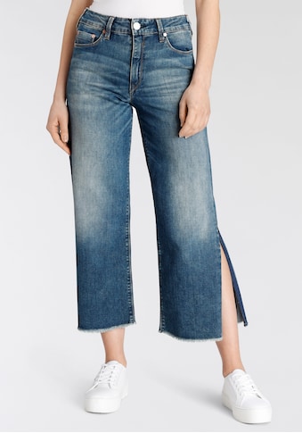 7/8-Jeans »Jeans Super G Flared Cropped Oranic«, Mit Schlitz an den Seiten