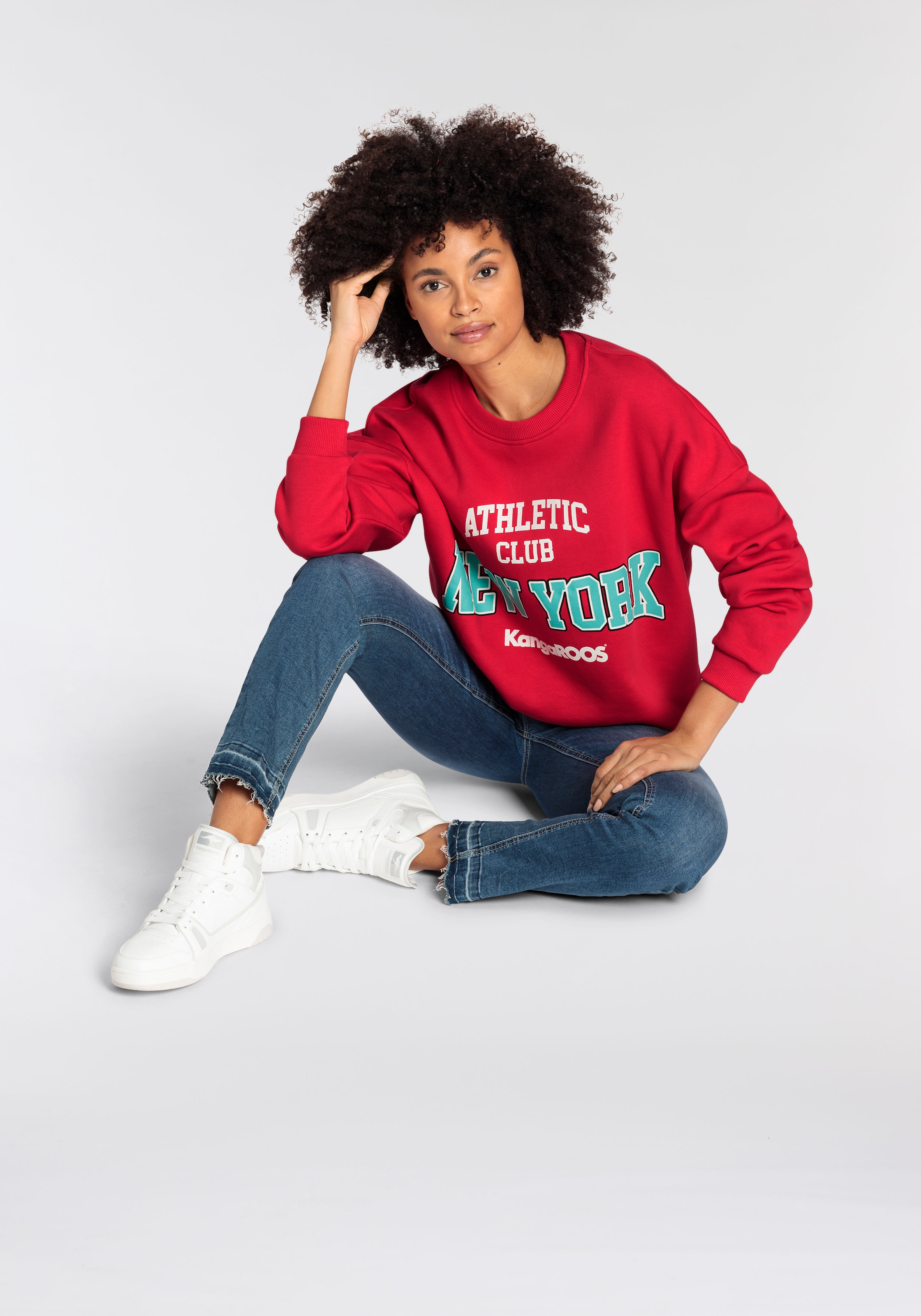 KangaROOS Sweatshirt, online KOLLEKTION College-Style NEUE im | großem - mit walking kaufen Logodruck I\'m