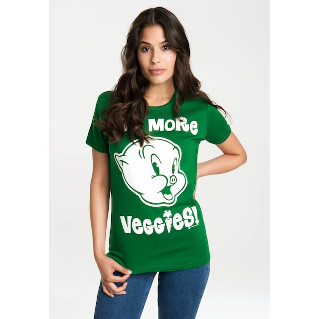 LOGOSHIRT T-Shirt »Looney Tunes - Eat More Veggies«, mit lizenzierten  Originaldesign bestellen
