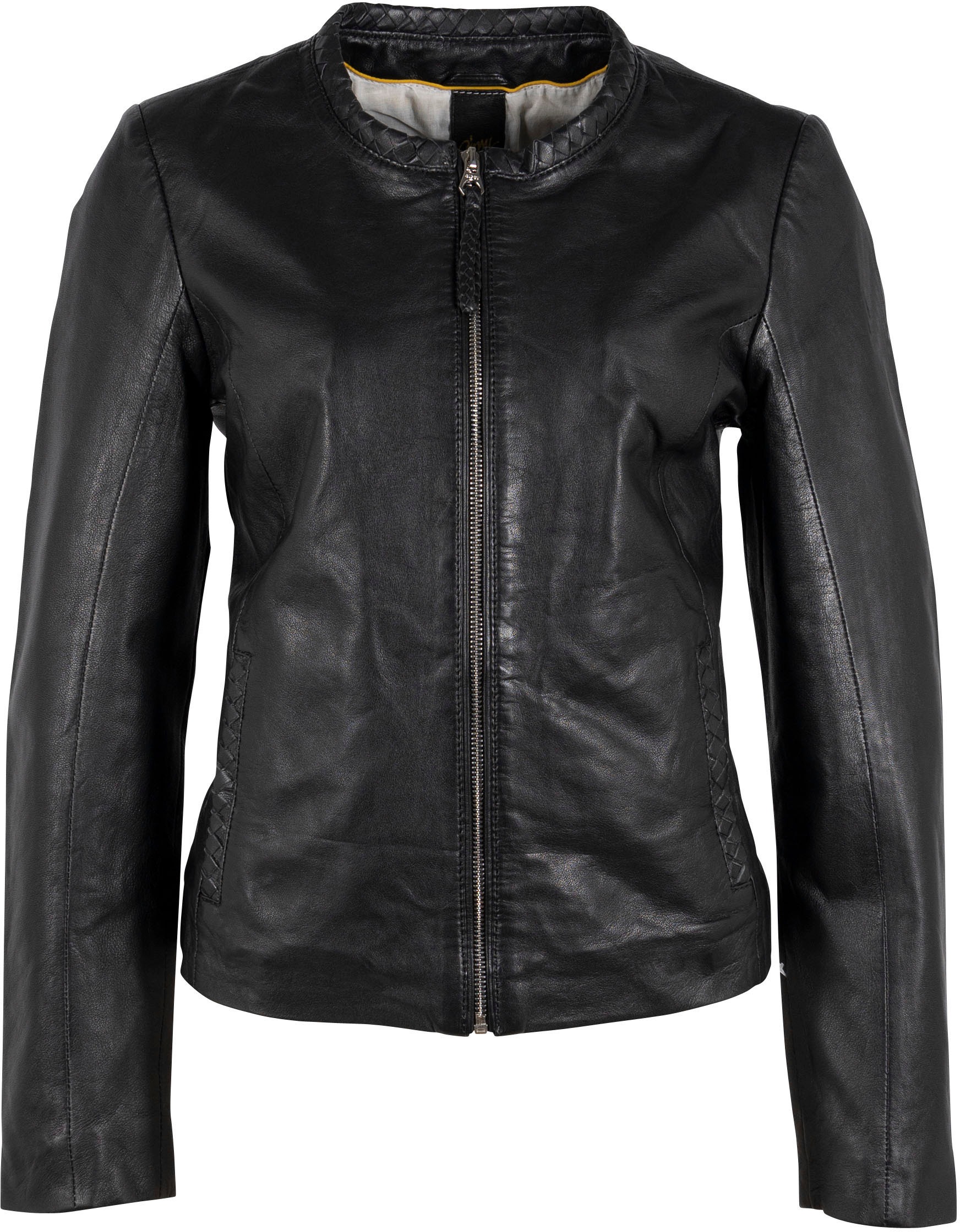 Gipsy Lederjacke GWZai S23 LASWV mit aufwendiger Steppung an Kragen und Taschen