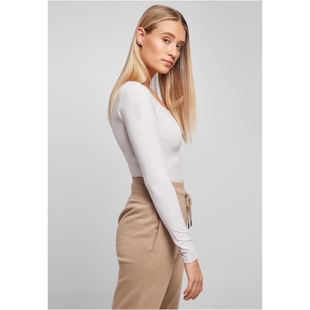 URBAN CLASSICS Langarmshirt »Damen Ladies Organic Longsleeve Body«, (1 tlg.)  online kaufen | I'm walking