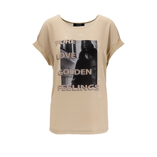 Aniston SELECTED Shirtbluse, mit Fotoprint und Glitzersteinen - NEUE  KOLLEKTION online kaufen | I'm walking