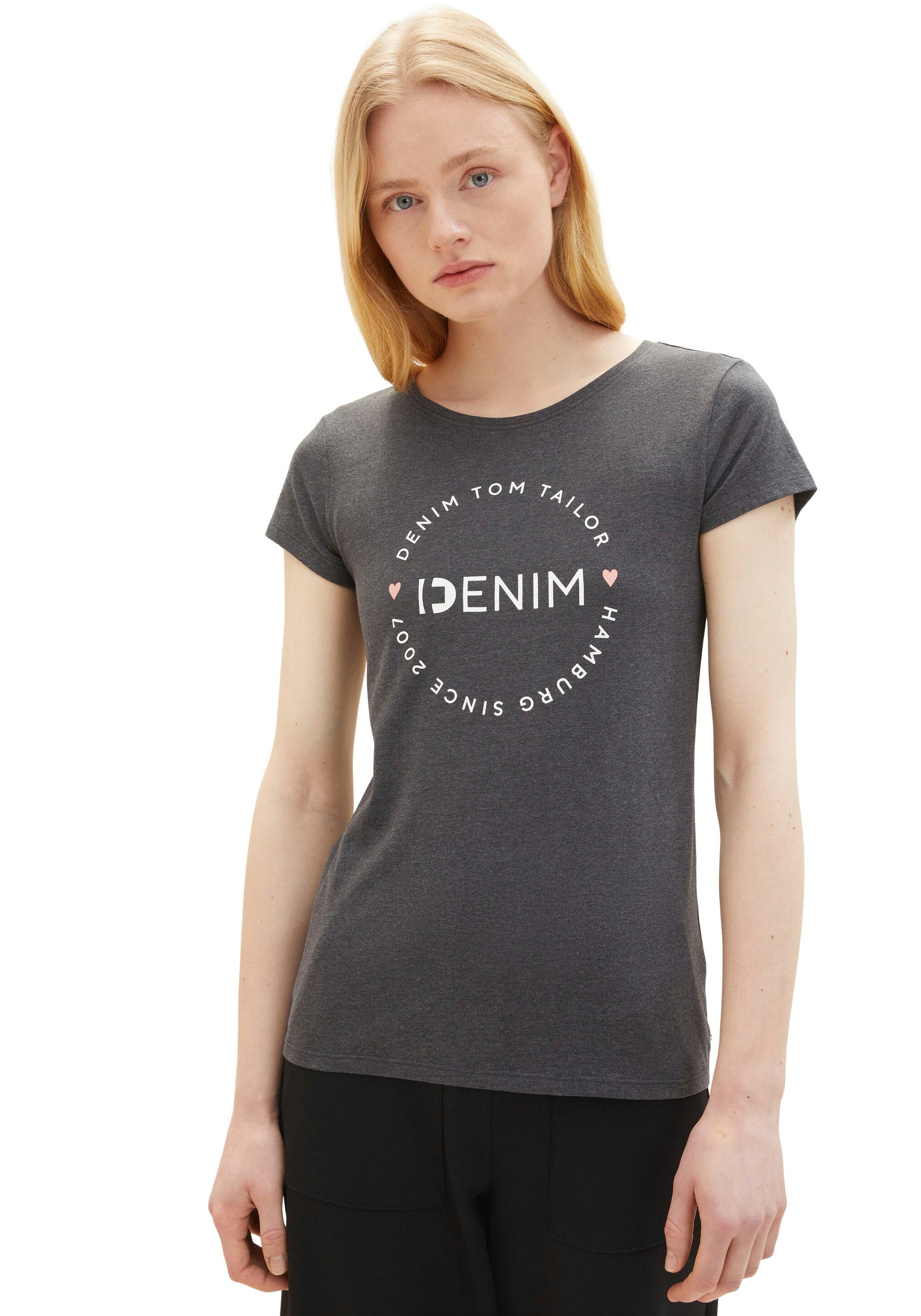 TOM TAILOR Denim T-Shirt, 2-er online Pack) (Packung, tlg., 2