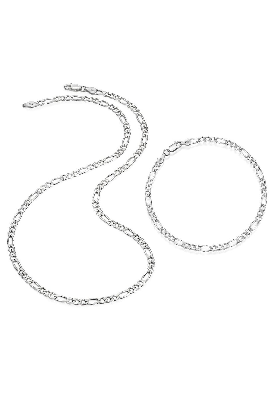 Firetti Schmuckset »Multipack Schmuck Geschenk Silber 925 Halskette  Armkette Figarokette«, (Set, 2 tlg.) im Onlineshop | I\'m walking