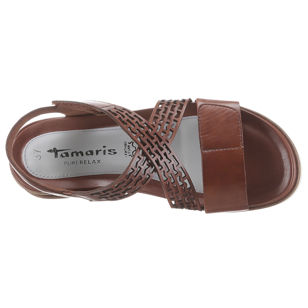 Tamaris Sandale »Pure Relax«, mit zwei Klettverschlüssen