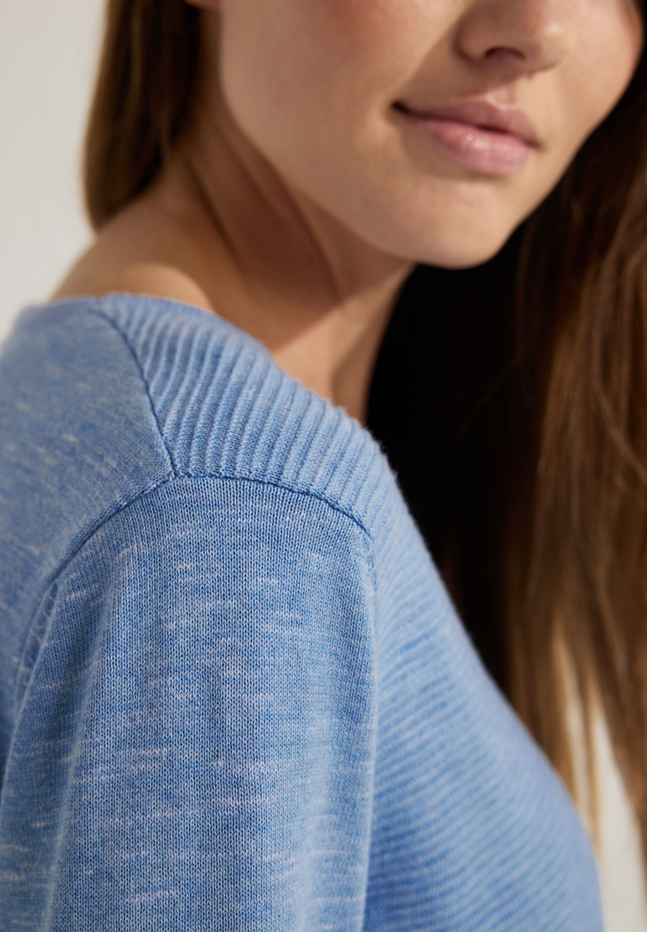 Cecil V-Ausschnitt-Pullover, mit Streifen-Struktur online walking | I\'m kaufen