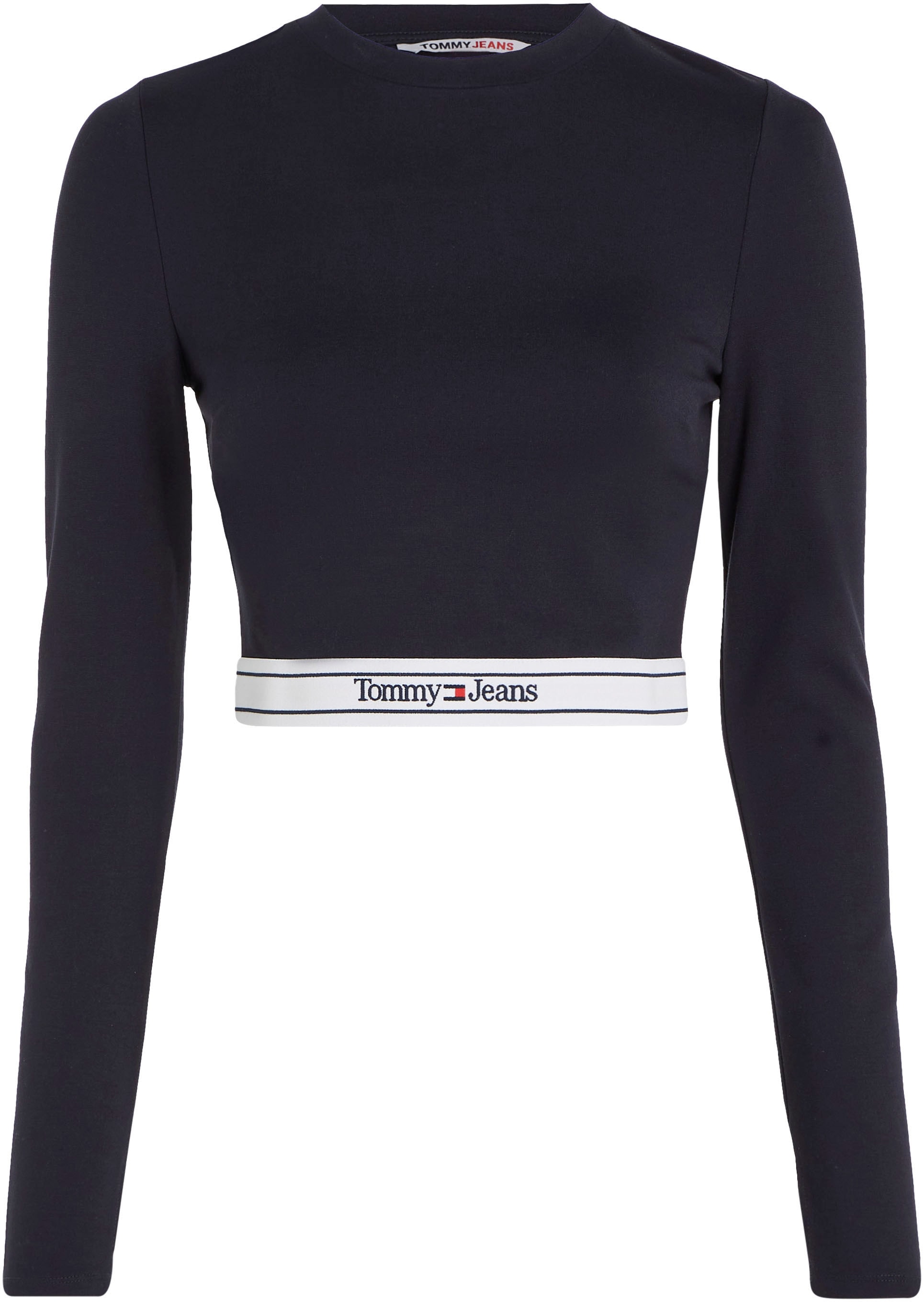 Tommy Jeans Langarmshirt »TJW CRP LOGO WAISTBAND LS«, mit Tommy Jeans  Schriftzug am Rumpfabschluss bestellen | I\'m walking