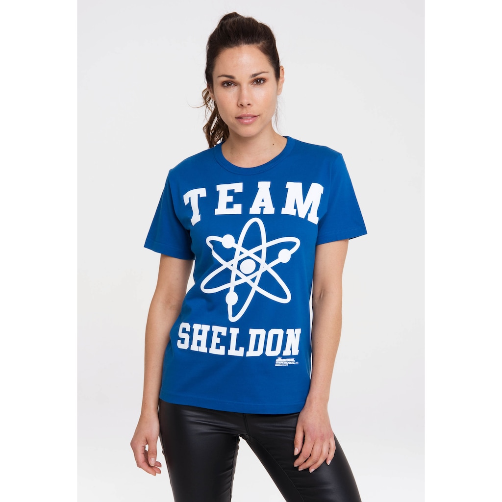 LOGOSHIRT T-Shirt TBBT – Team Sheldon mit lizenziertem Print