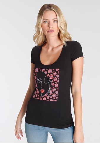 Melrose T-Shirt, mit Glitzerprint kaufen