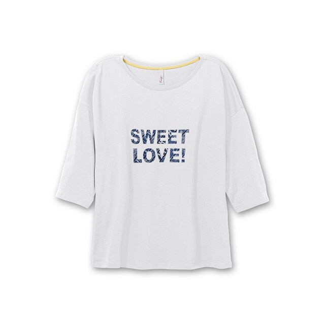 Sheego 3/4-Arm-Shirt »Große Größen«, mit Frontdruck kaufen