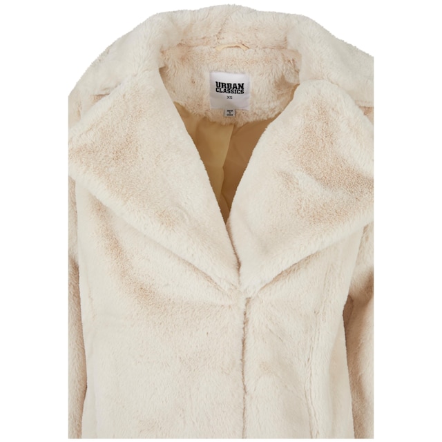 URBAN CLASSICS Winterjacke »Damen Ladies Lapel Teddy Jacket«, (1 St.)  online kaufen | I'm walking