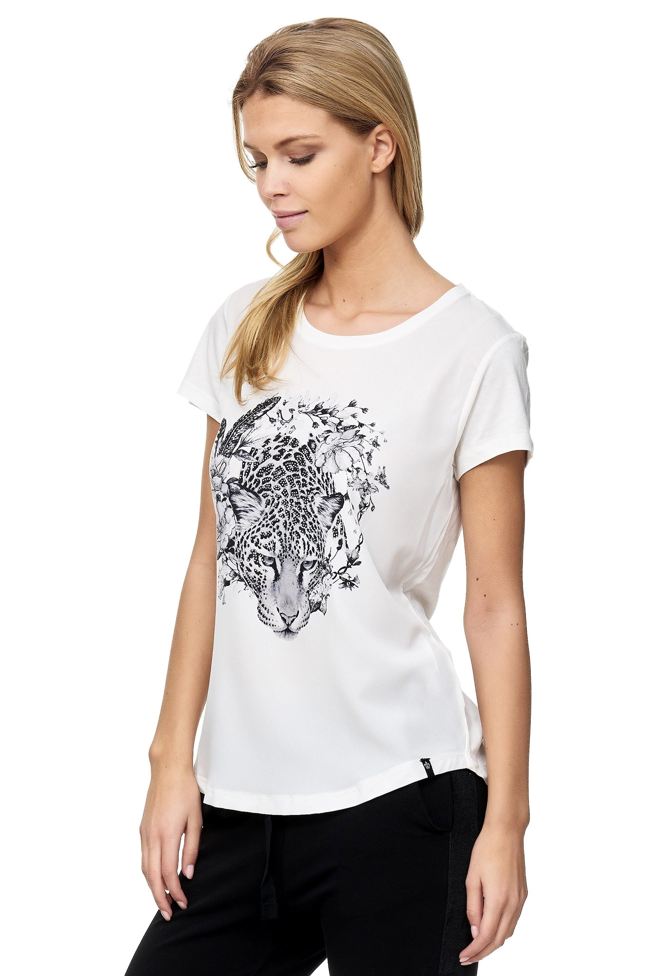 Decay T-Shirt, mit shoppen Leoparden-Aufdruck