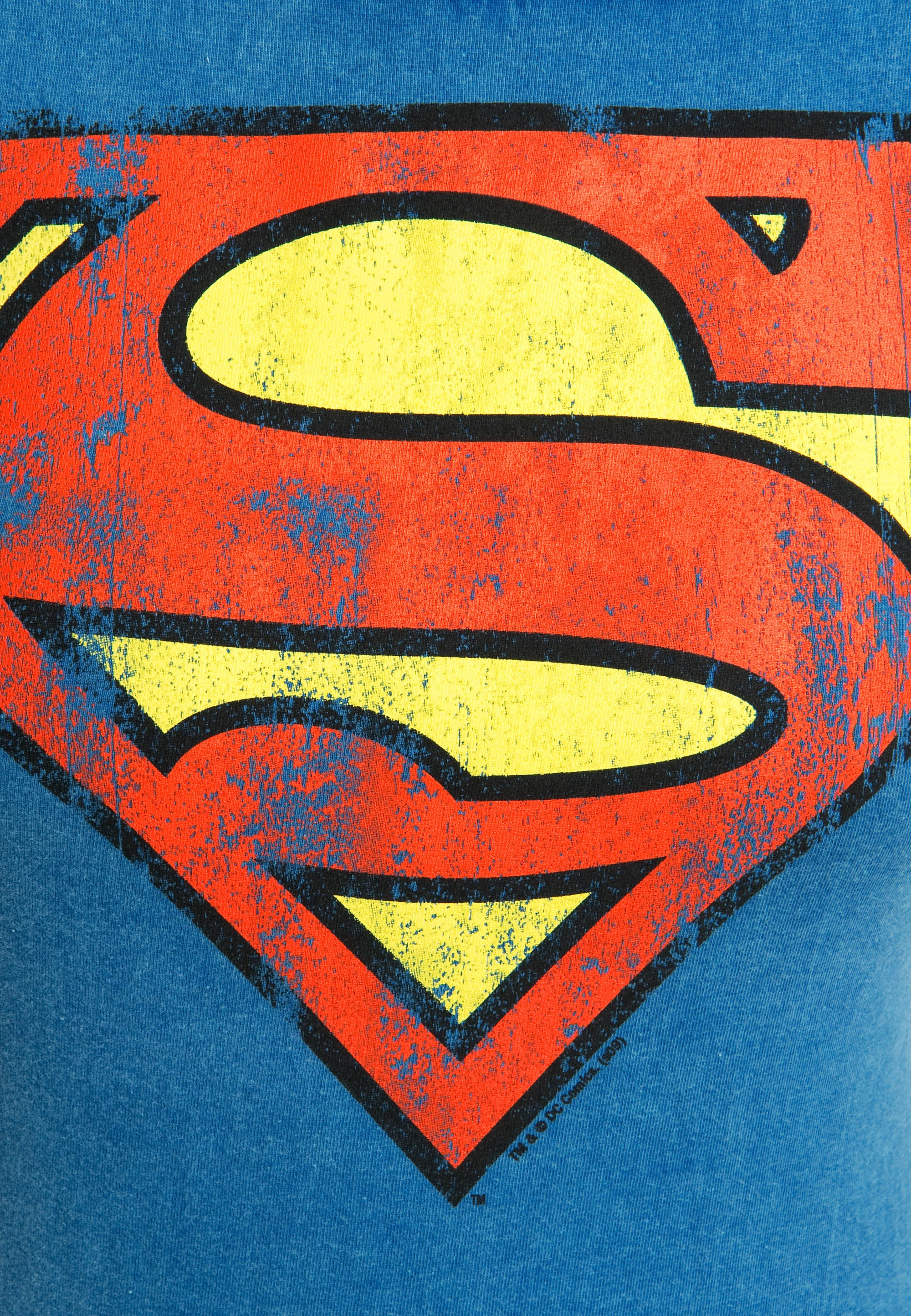 T-Shirt coolem Vintage-Print mit walking »Superman«, LOGOSHIRT | I\'m bestellen