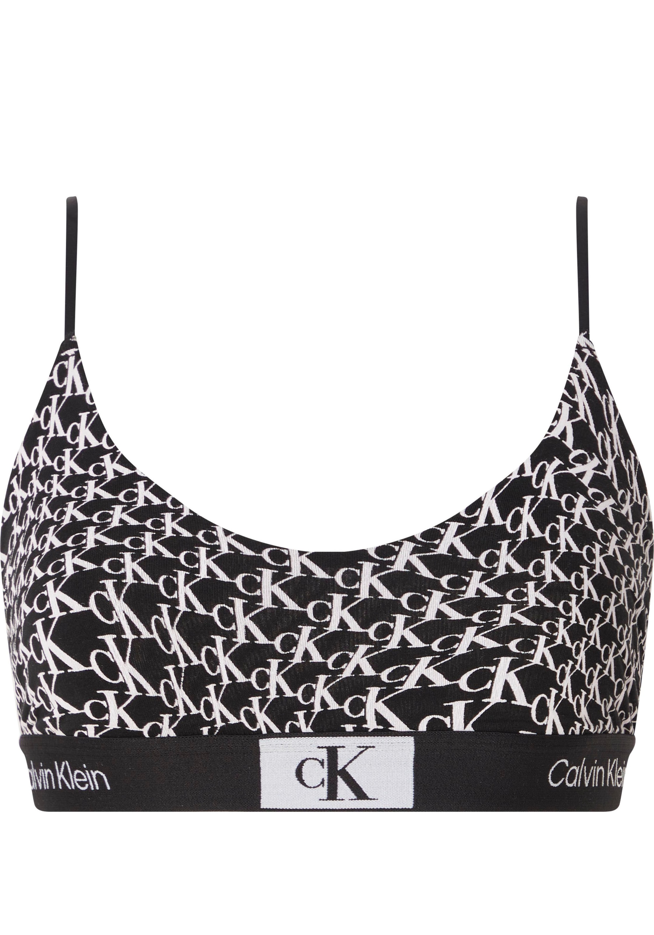 Calvin Klein Bralette-BH »UNLINED BRALETTE«, mit Alloverprint & Wäsche auf  Rechnung bestellen
