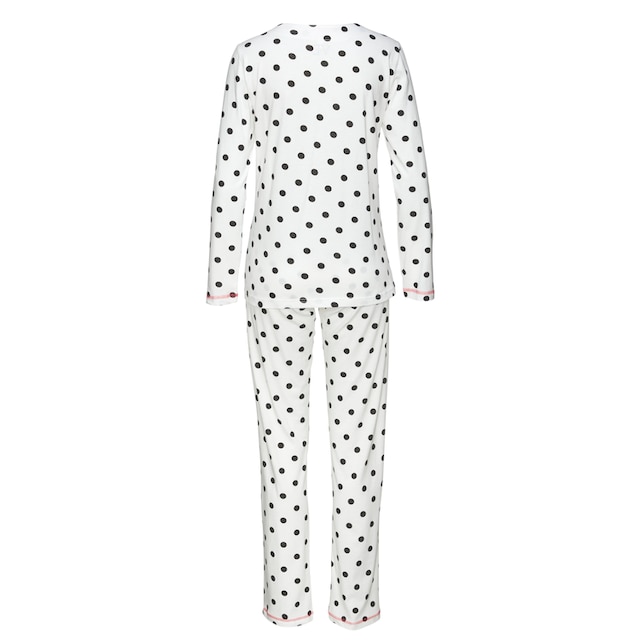 Vivance Dreams Pyjama, (4 tlg., 2 Stück), mit großen Punkten und Sternen &  Wäsche auf Rechnung bestellen