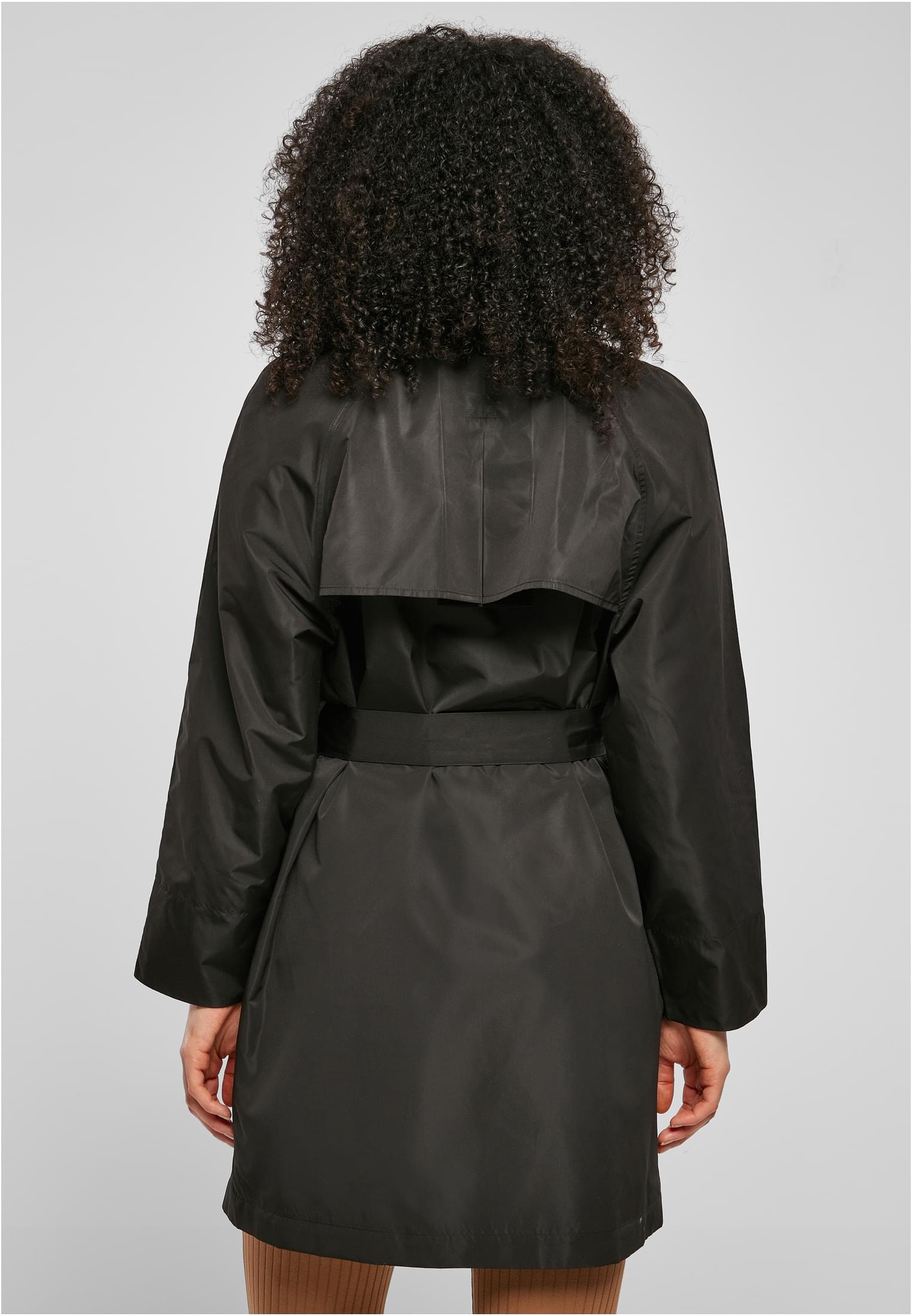 URBAN CLASSICS Outdoorjacke »Damen kaufen Coat«, Nylon Kapuze ohne Minimal Trench Crinkle St.), (1 Ladies