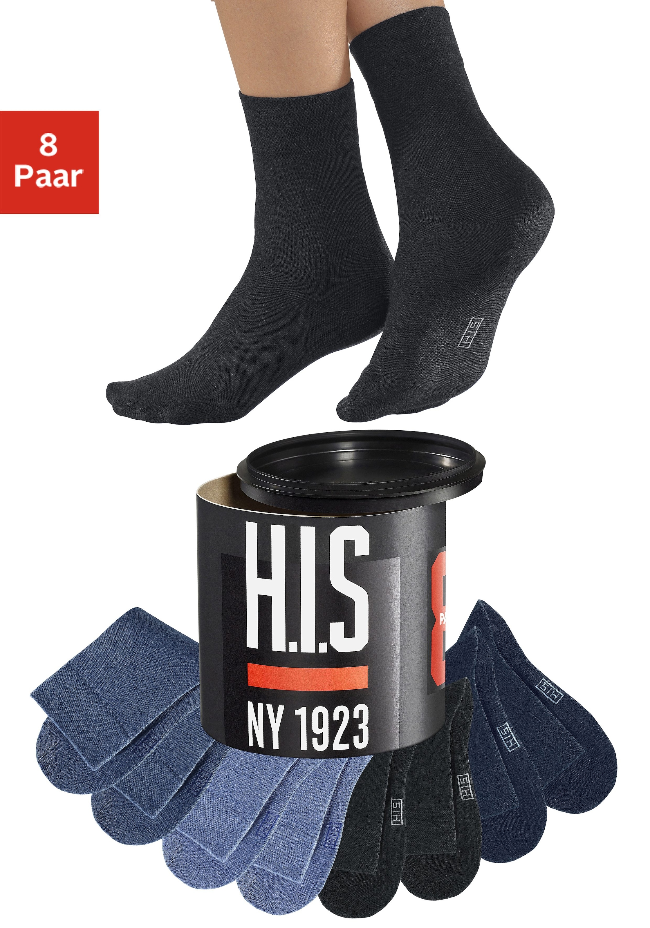 H.I.S Socken, bestellen 8 Geschenkdose (Dose, walking | in Paar), I\'m der