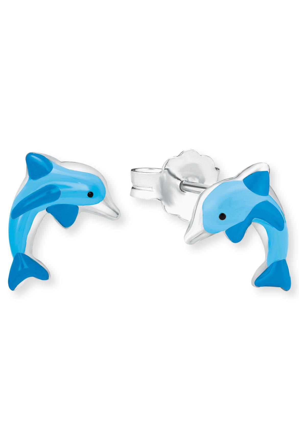 Amor Paar Ohrstecker »Delfin, 9211296«, mit Emaille kaufen